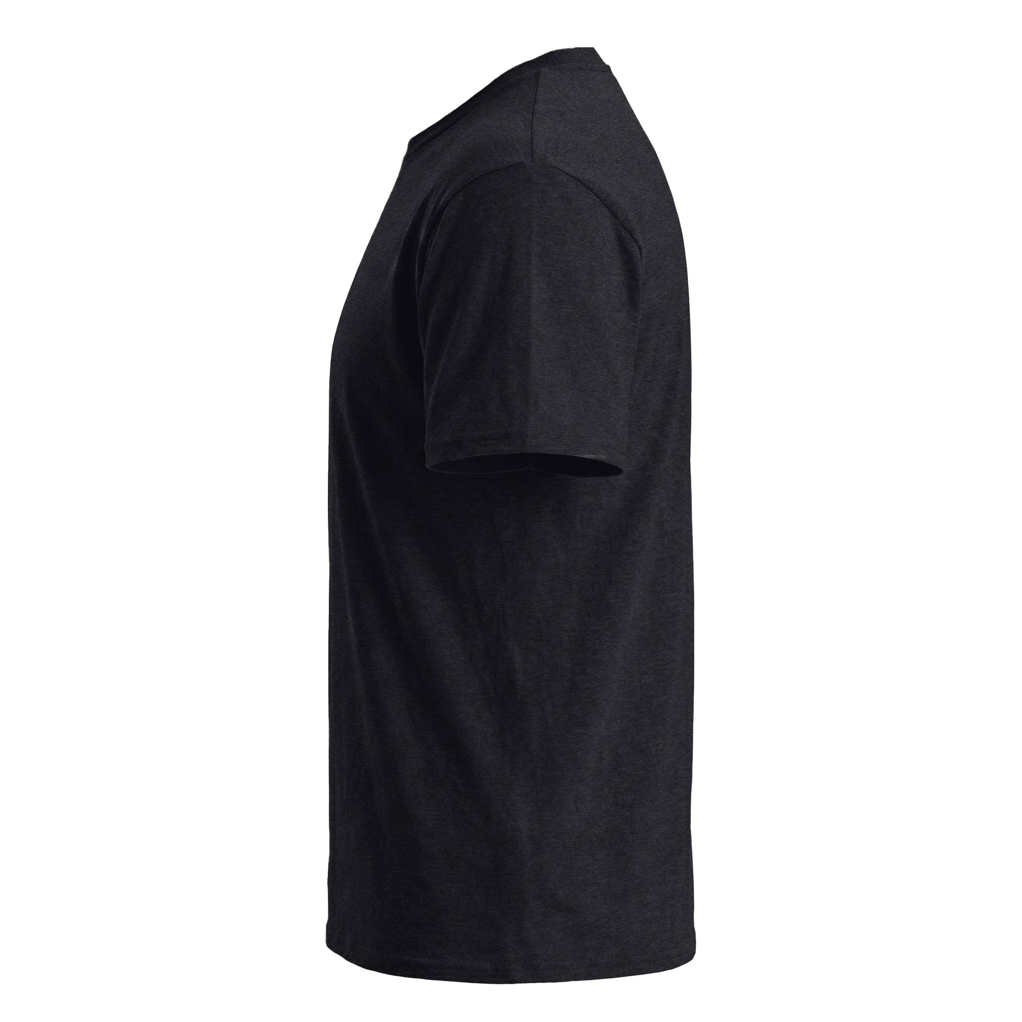 Hanes 4980 custom short sleeve t-shirt in black, left side view