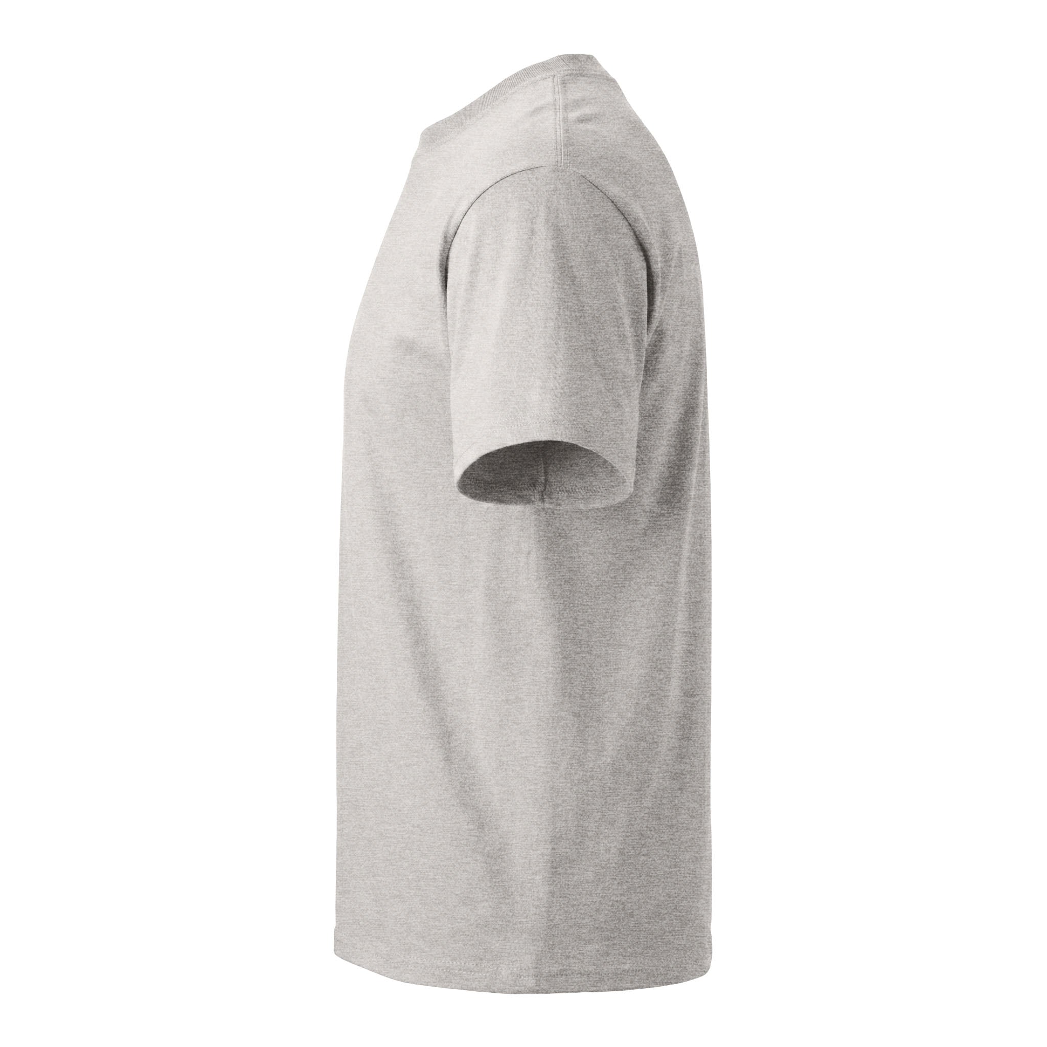 Hanes 5180 custom short sleeve t-shirt in ash, left side view
