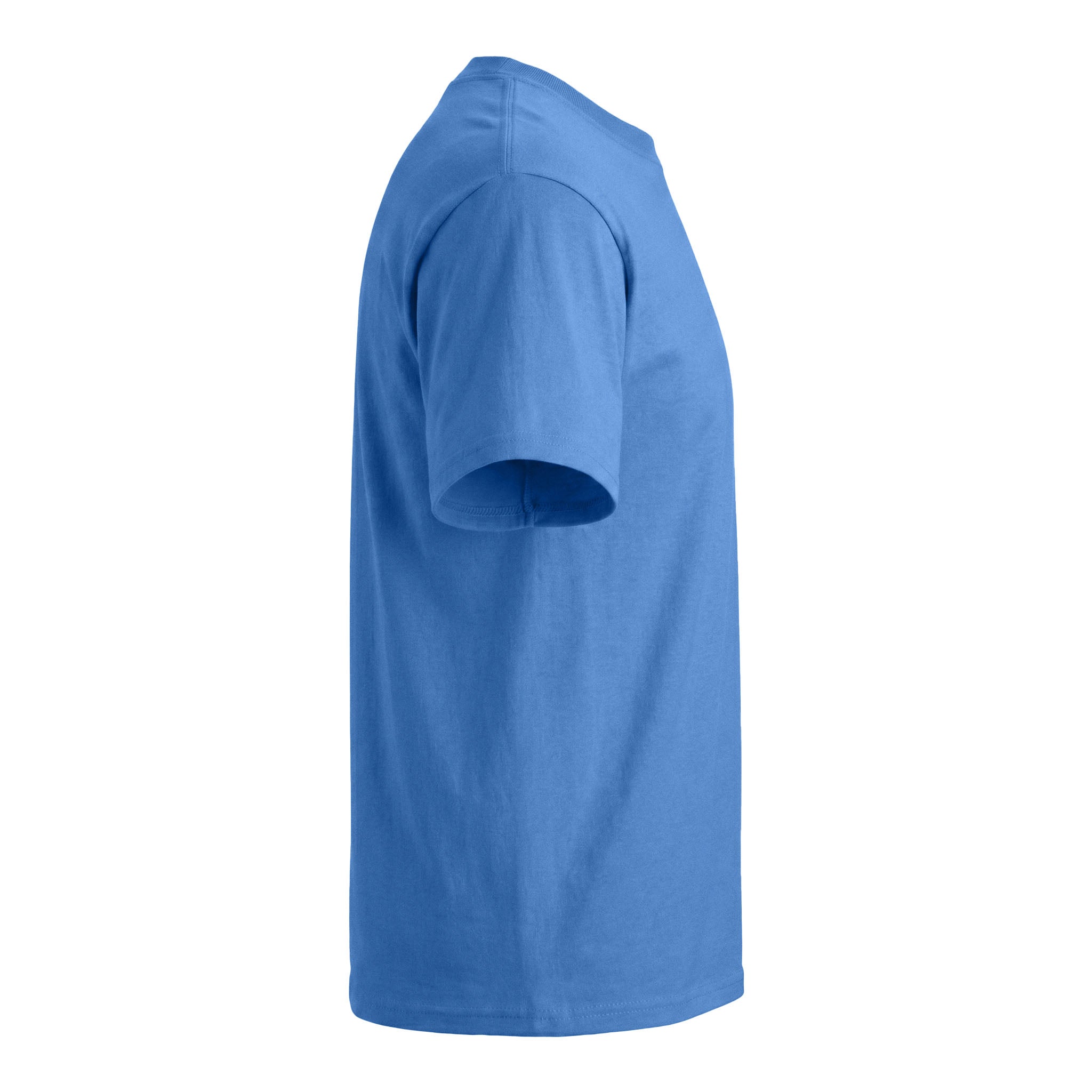 Hanes 5180 custom short sleeve t-shirt in carolina blue, right side view
