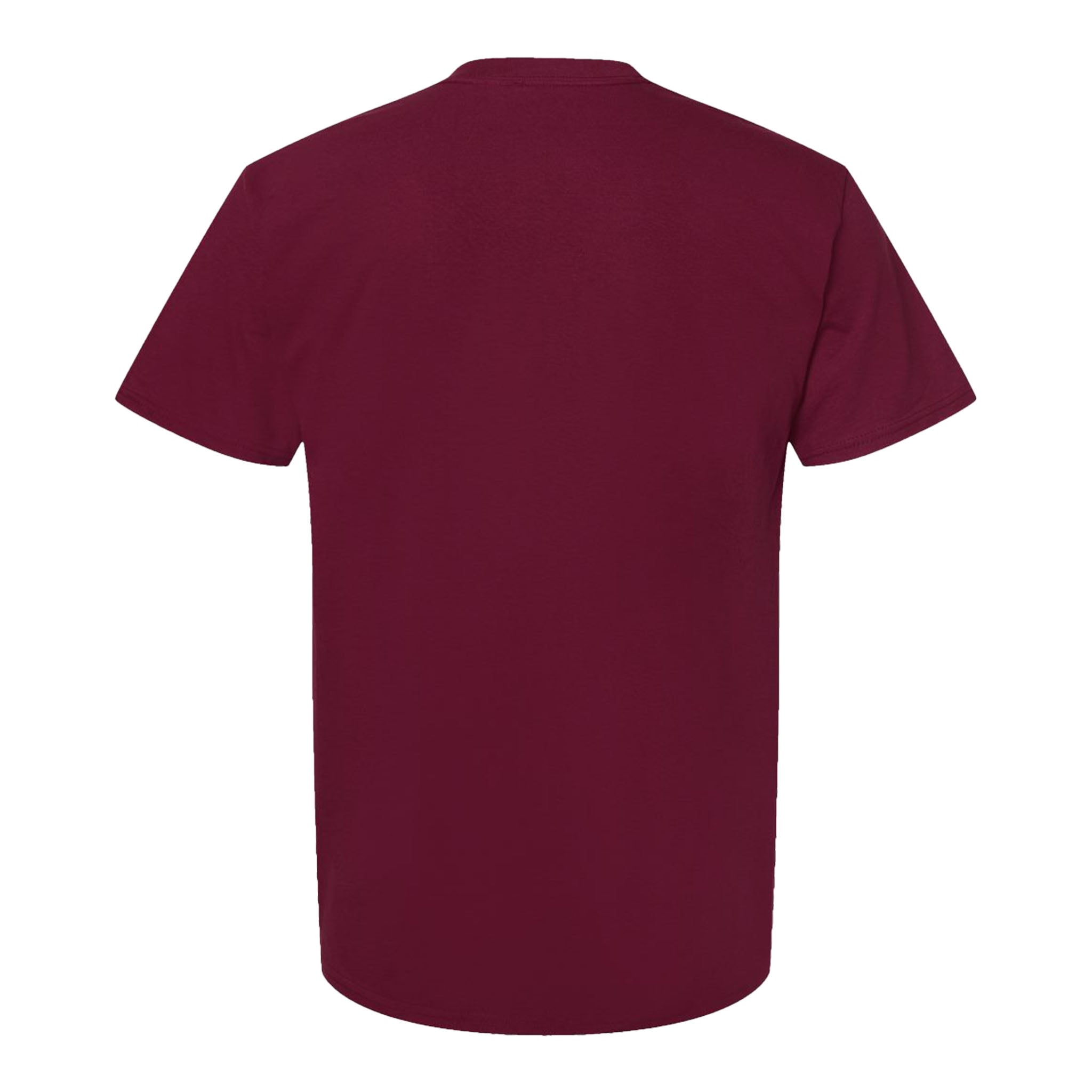 Hanes 5280 custom short sleeve t-shirt in athletic cardinal, back view