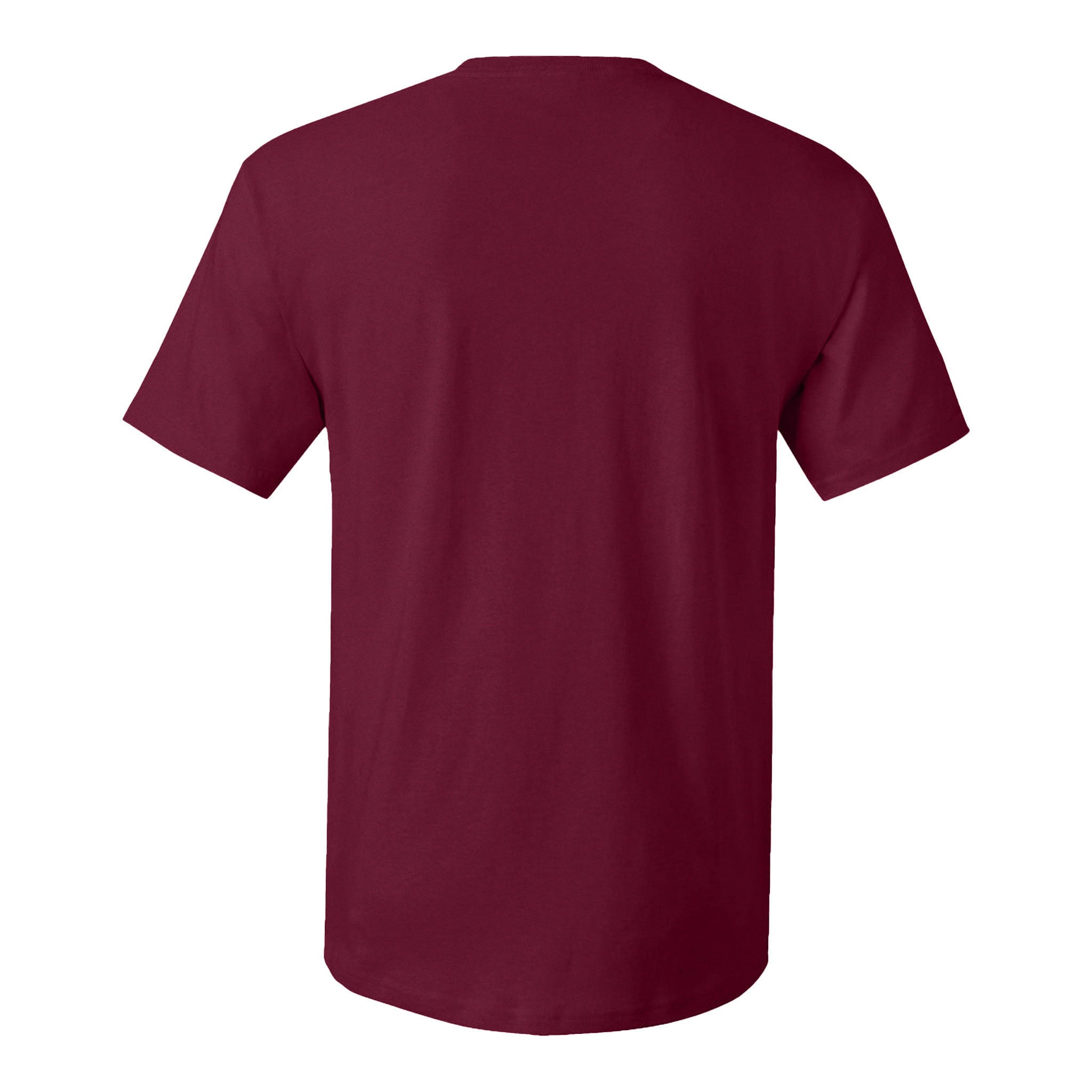 Hanes 5280 custom short sleeve t-shirt in athletic cardinal, back view