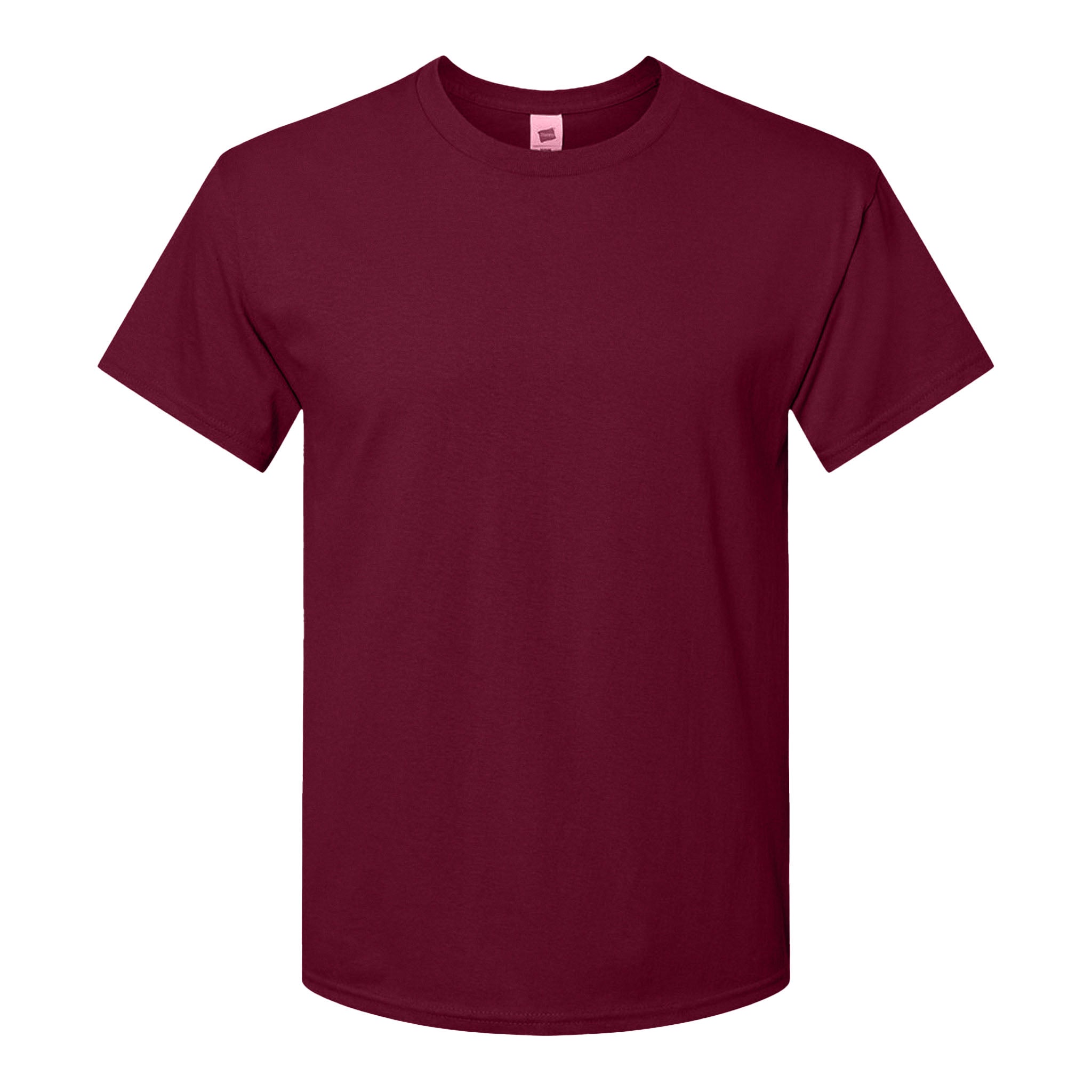 Hanes 5280 custom short sleeve t-shirt in athletic cardinal, front view