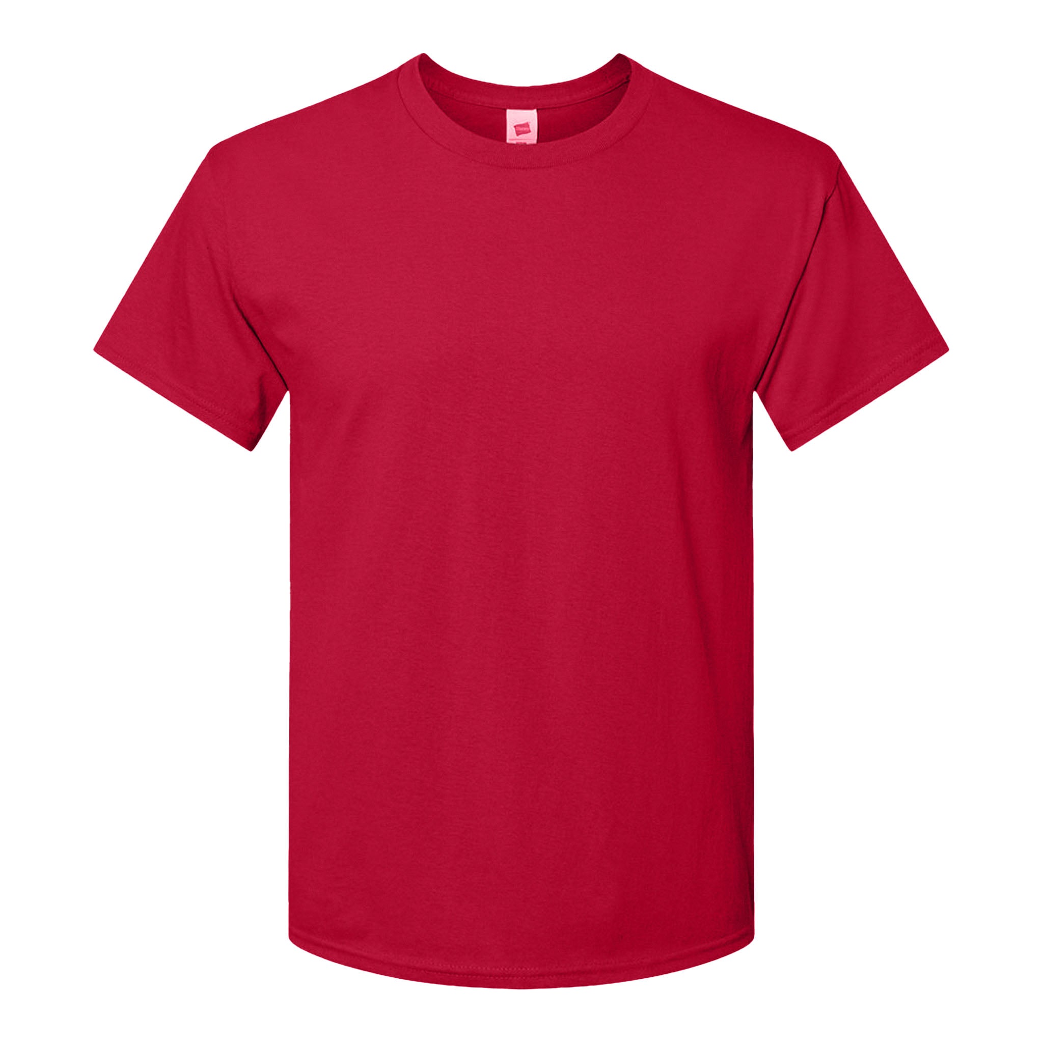 Hanes 5280 custom short sleeve t-shirt in athletic crimson, front view