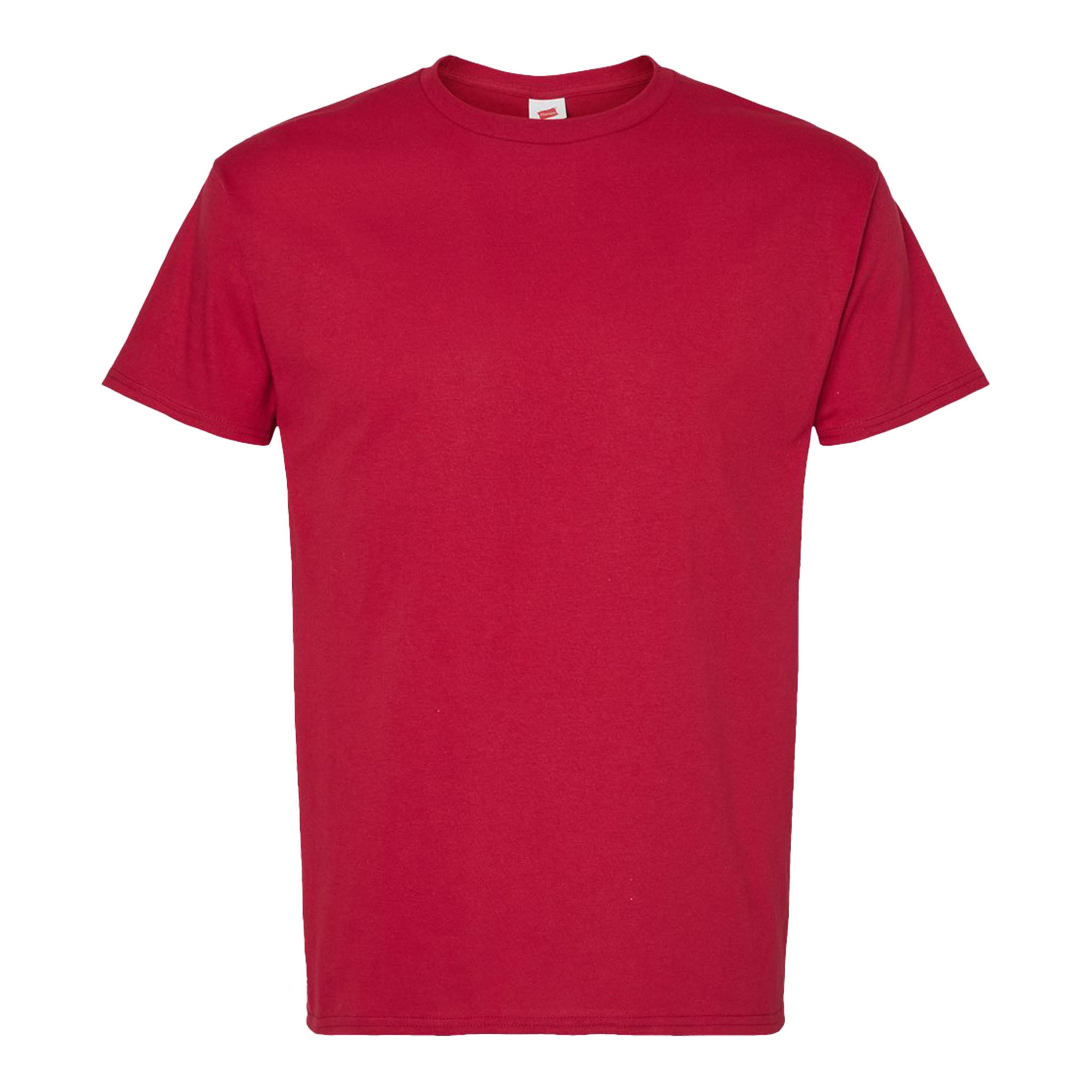 Hanes 5280 custom short sleeve t-shirt in athletic crimson, front view