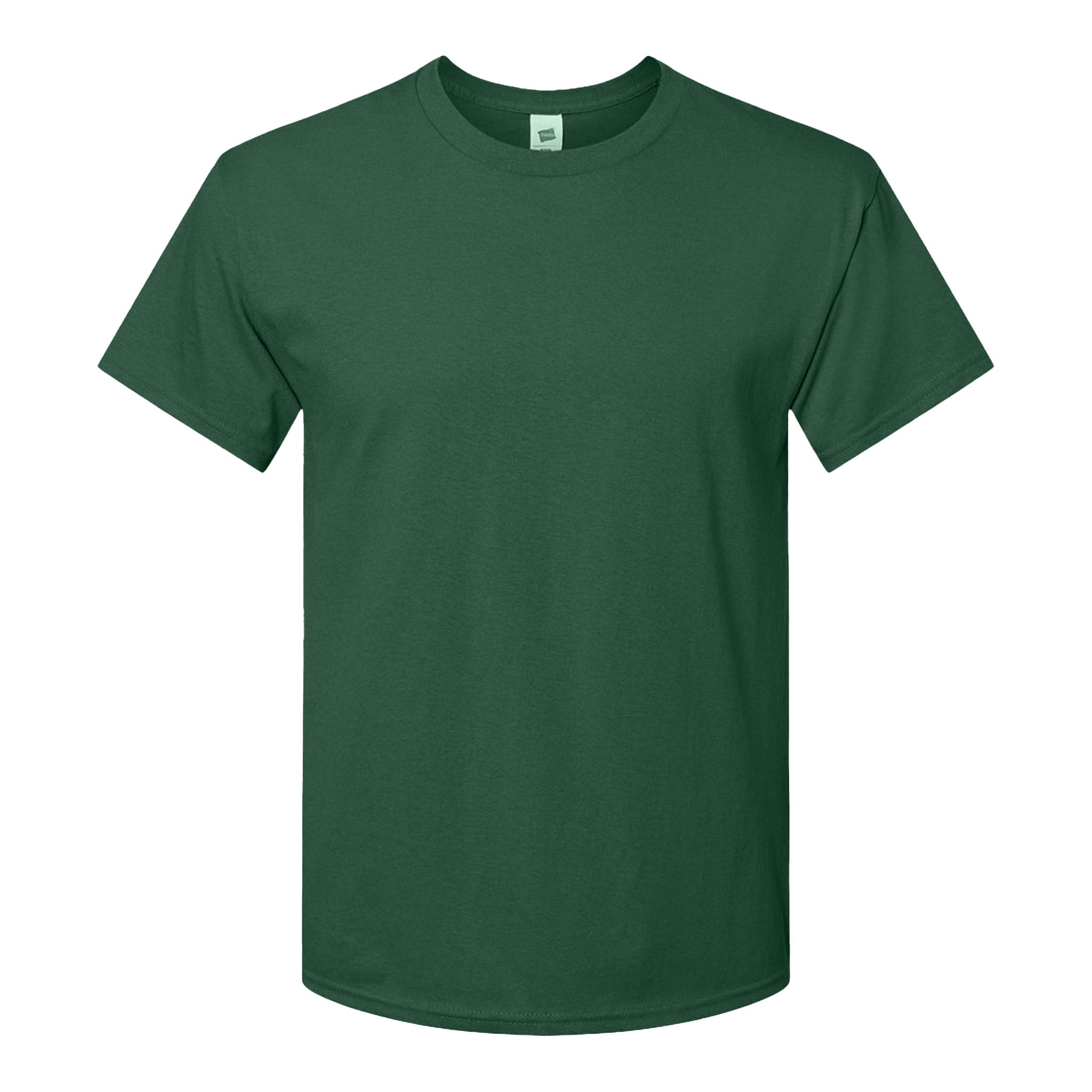 Hanes 5280 custom short sleeve t-shirt in athletic dark green, front view
