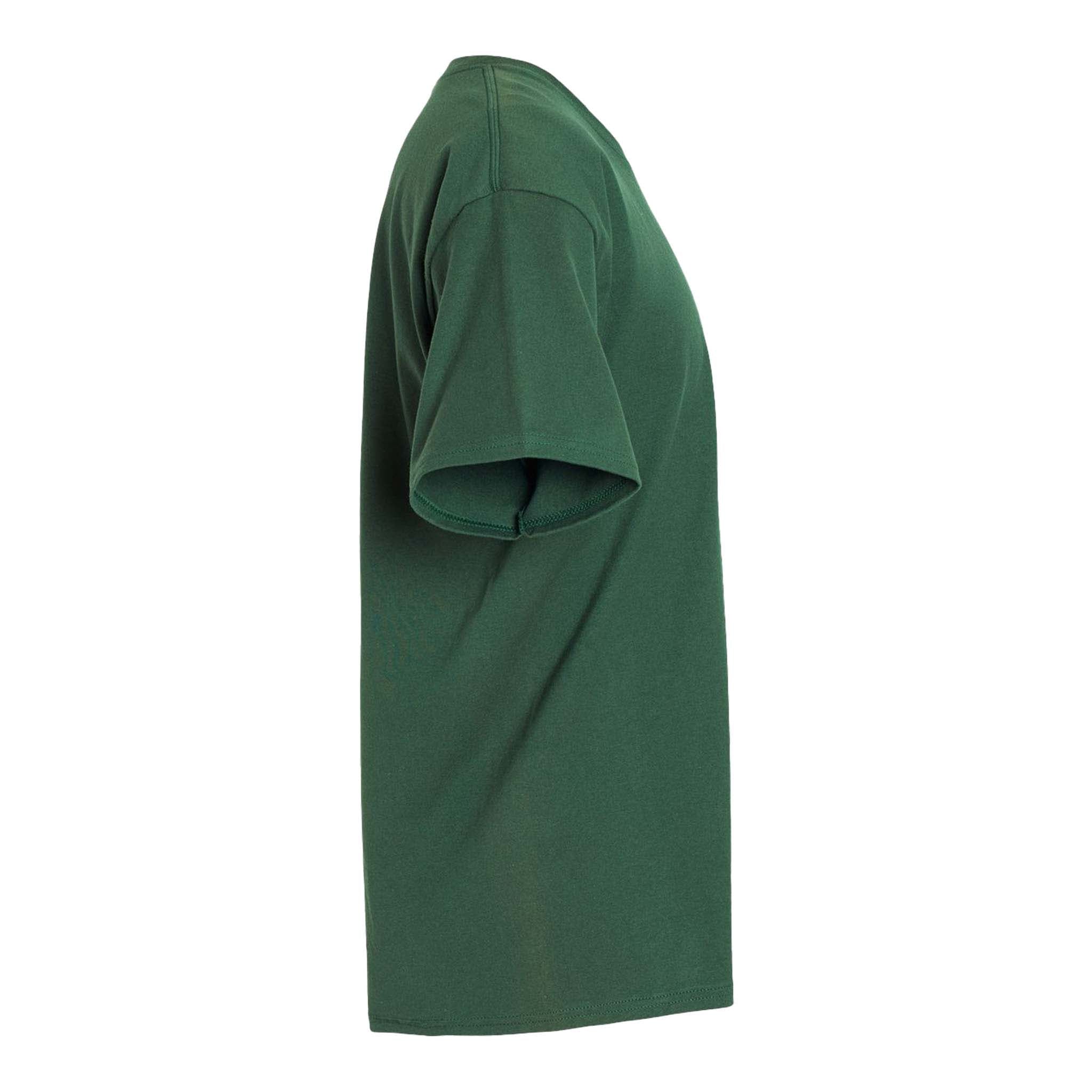 Hanes 5280 custom short sleeve t-shirt in athletic dark green, right side view