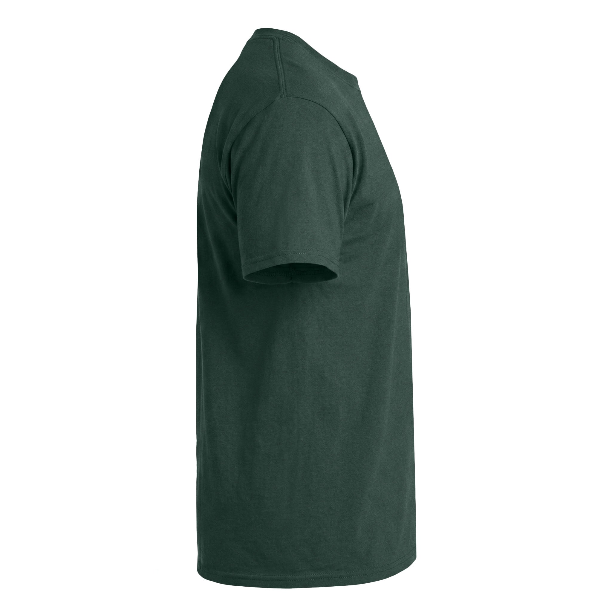 Hanes 5280 custom short sleeve t-shirt in athletic dark green, right side view