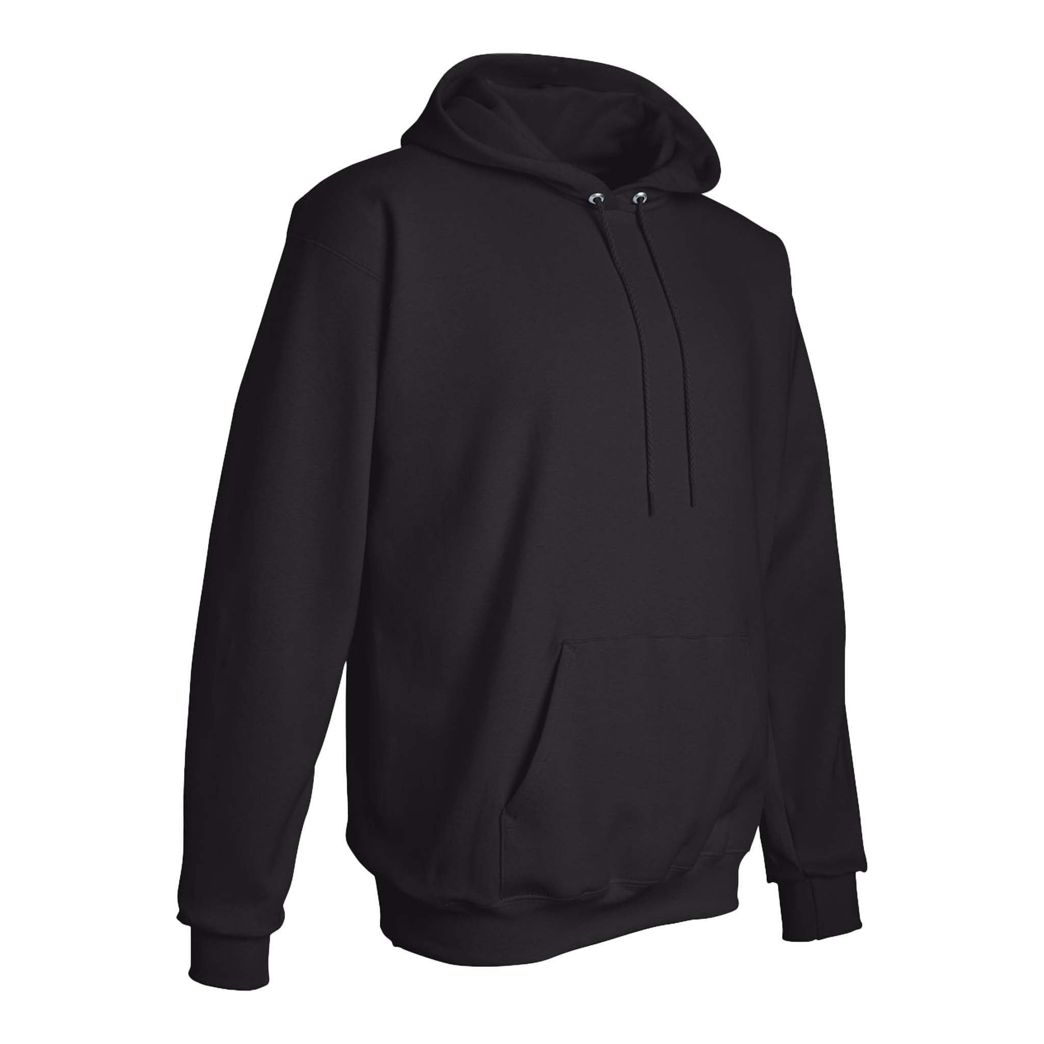 Hanes F170 custom hoodie in black, right side view