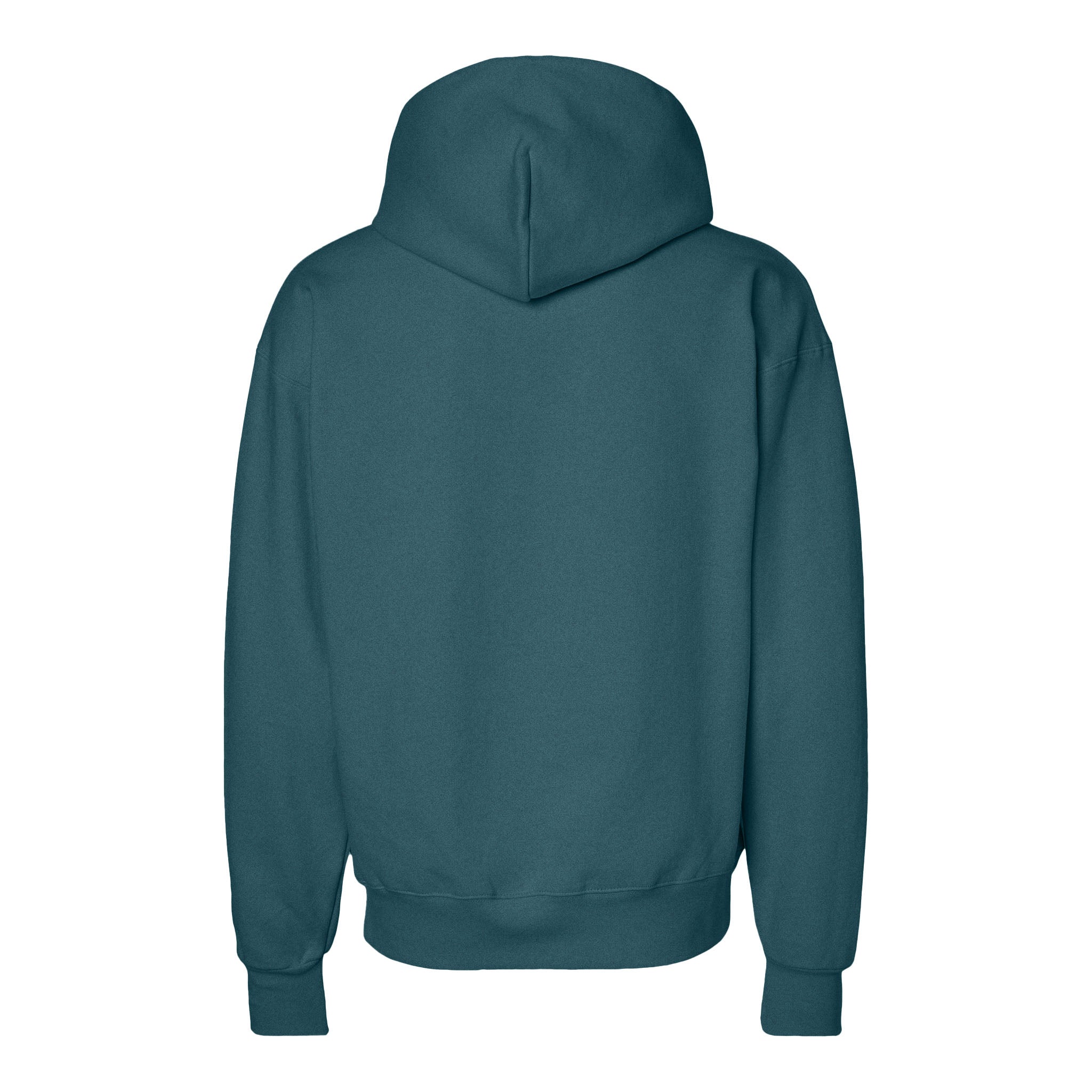 Hanes F170 custom hoodie in cactus, back view