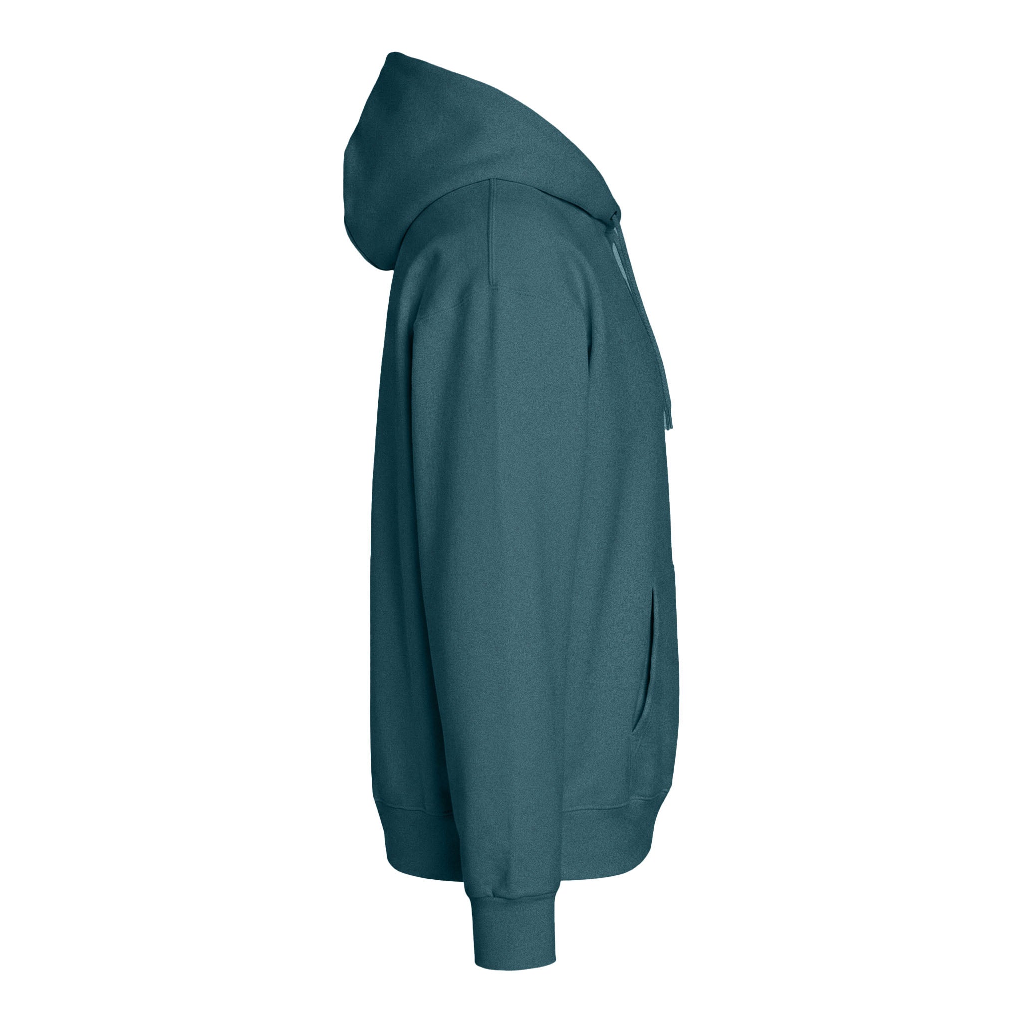 Hanes F170 custom hoodie in cactus, right side view