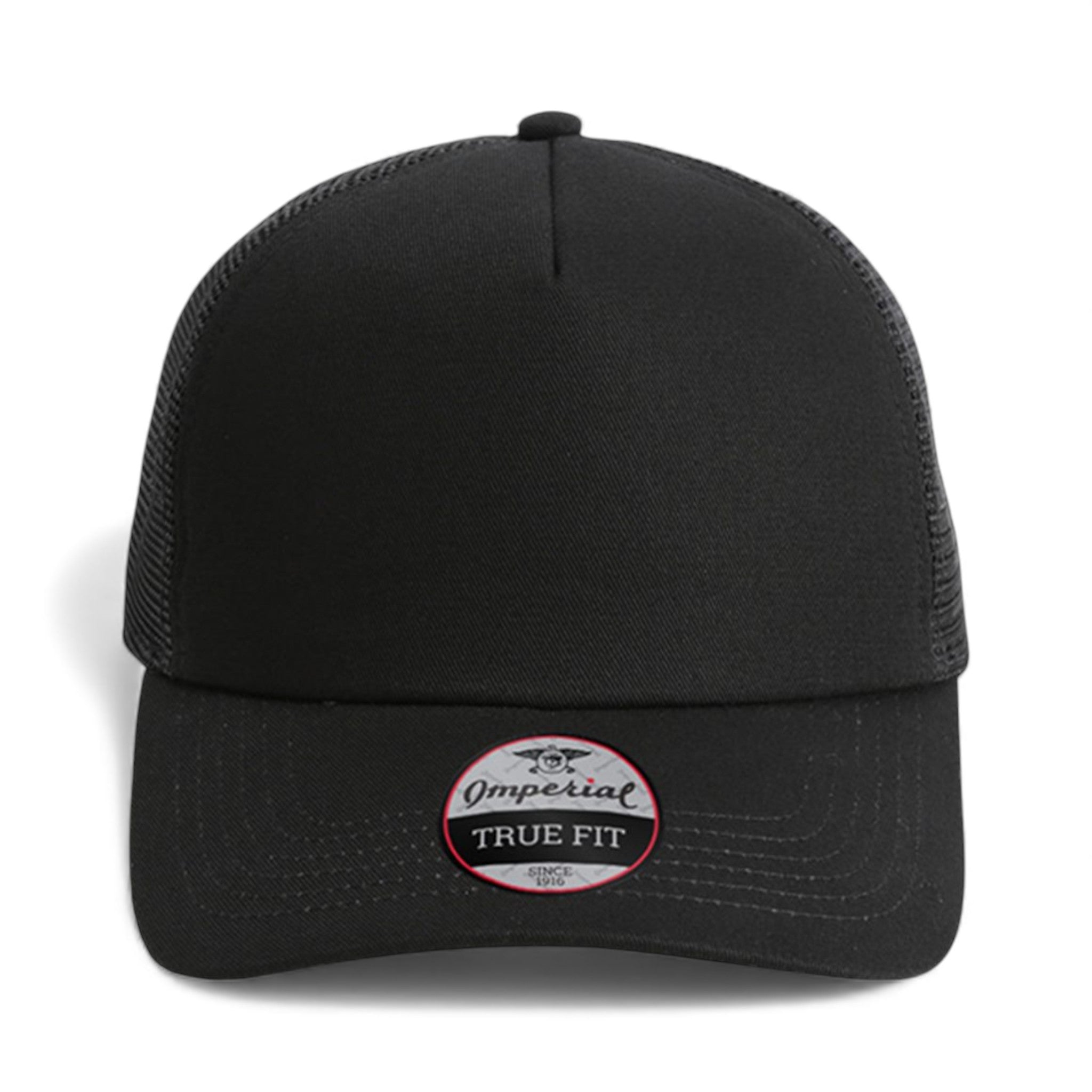 Front view of Imperial 1287 custom hat in black