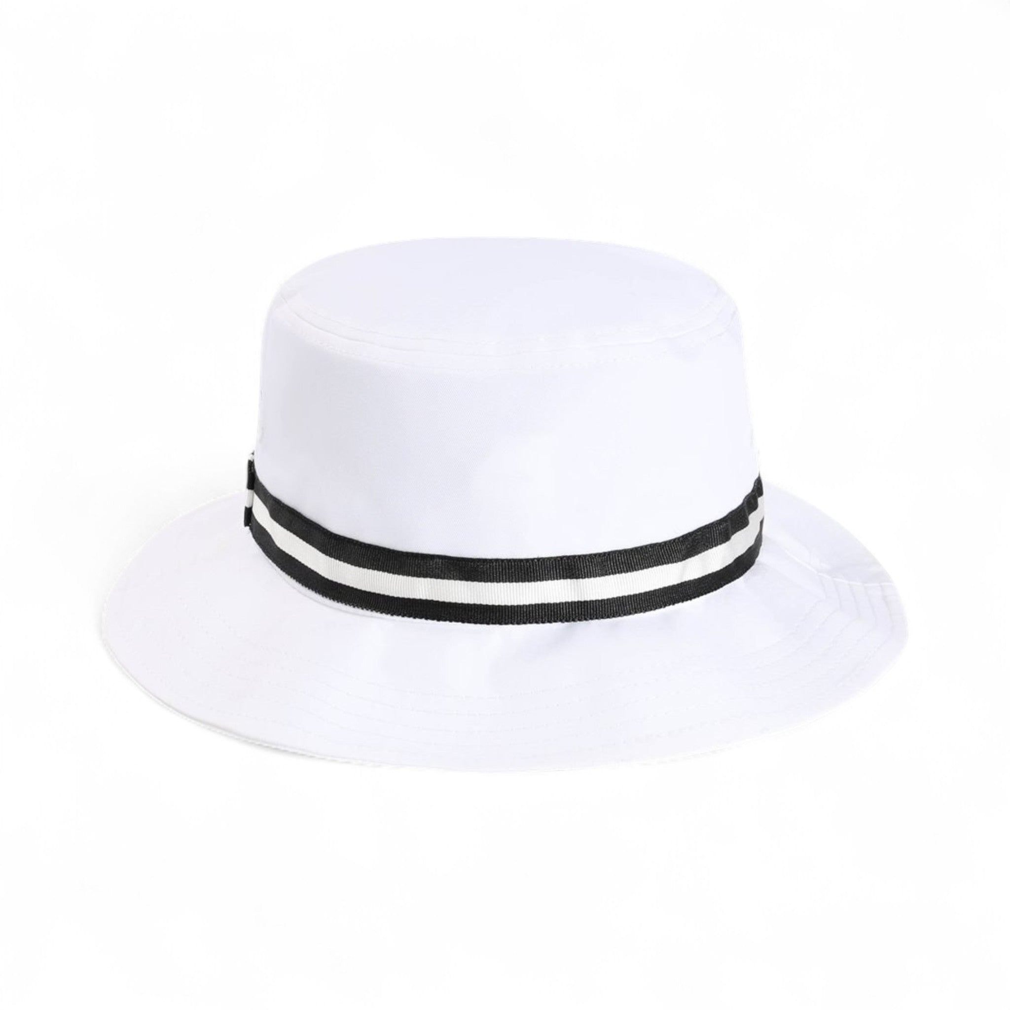 Back view of Imperial 1371P custom hat in white and black