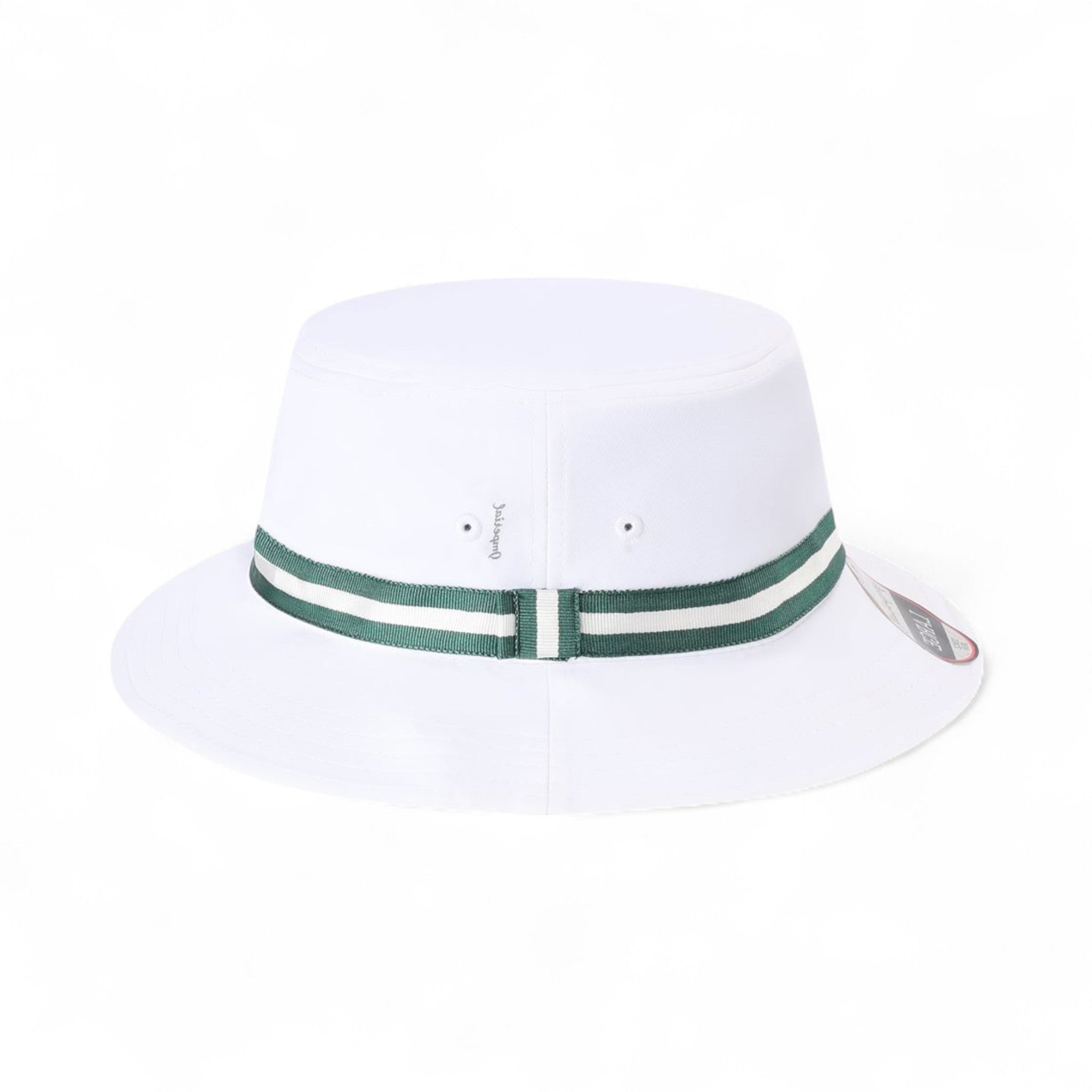 Right side view of Imperial 1371P custom hat in white and green