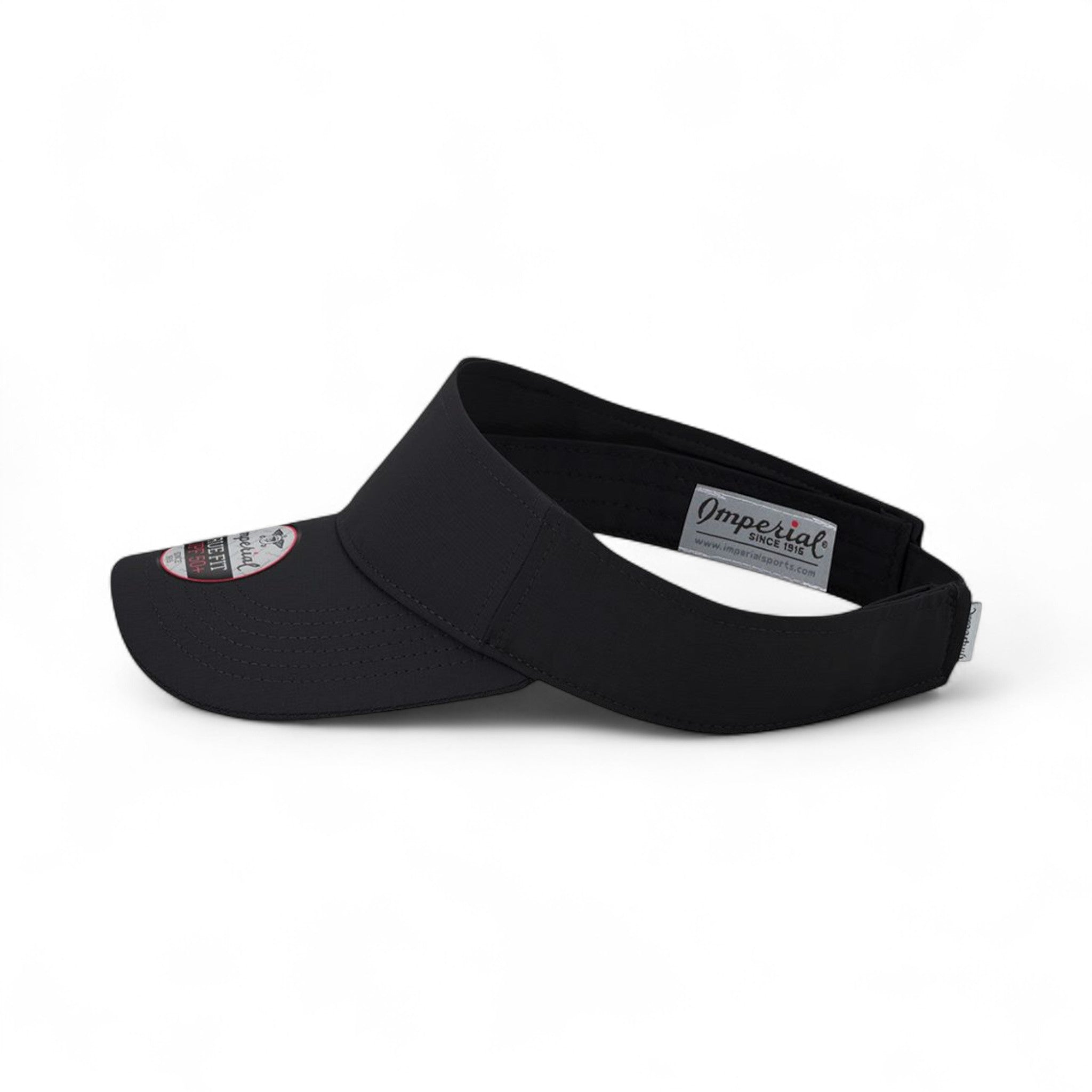 Left side view of Imperial 3124P custom hat in black