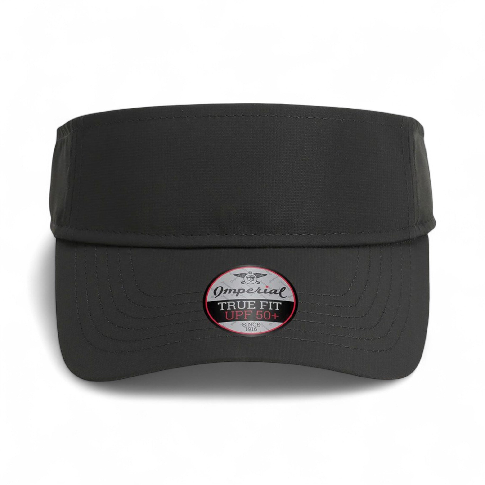 Front view of Imperial 3124P custom hat in dark grey