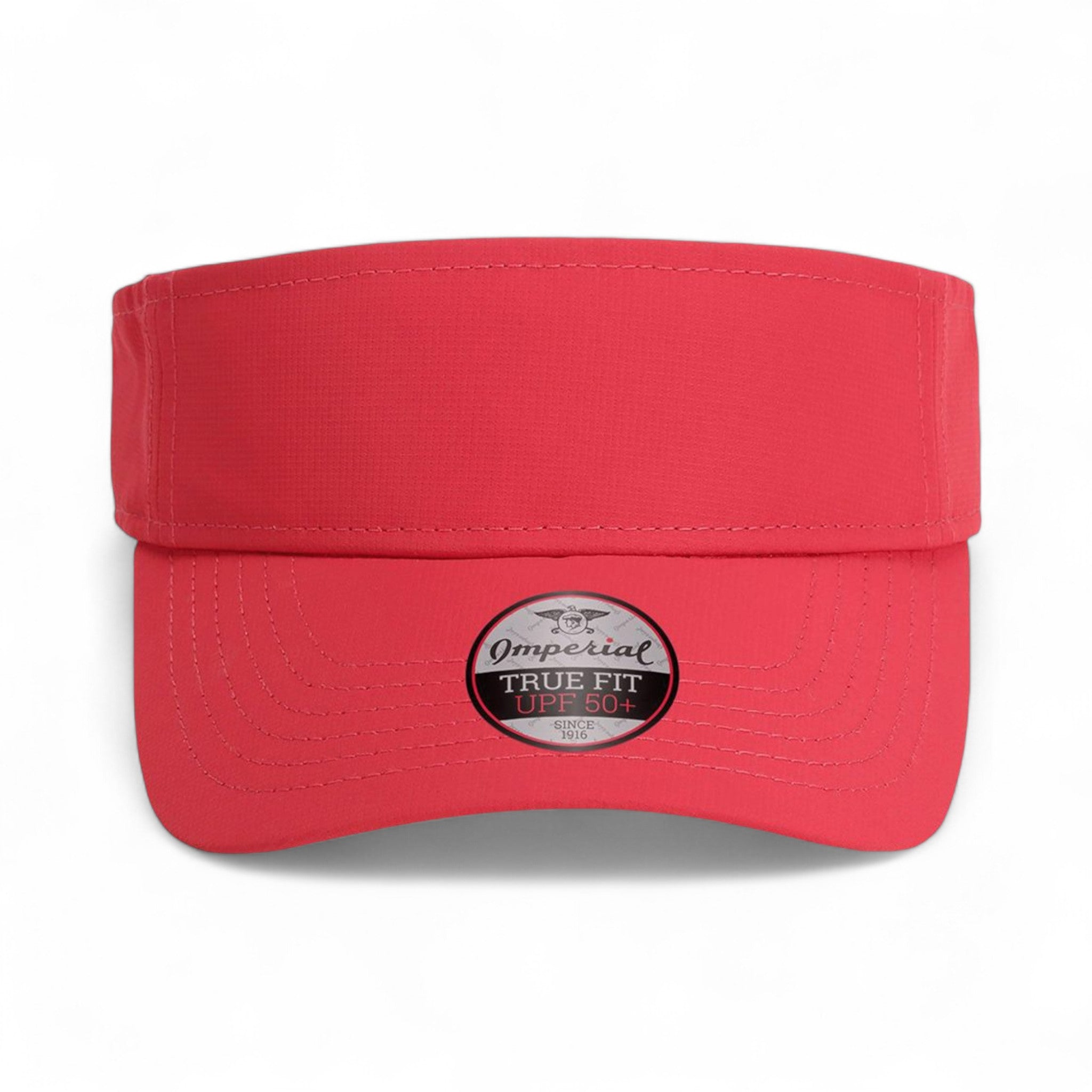 Front view of Imperial 3124P custom hat in nantucket red