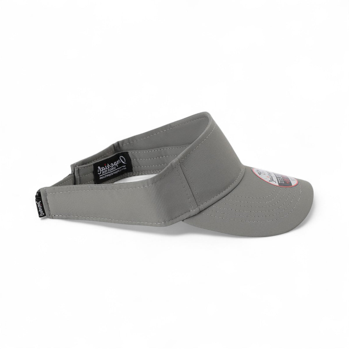 Right side view of Imperial 3124P custom hat in frost grey