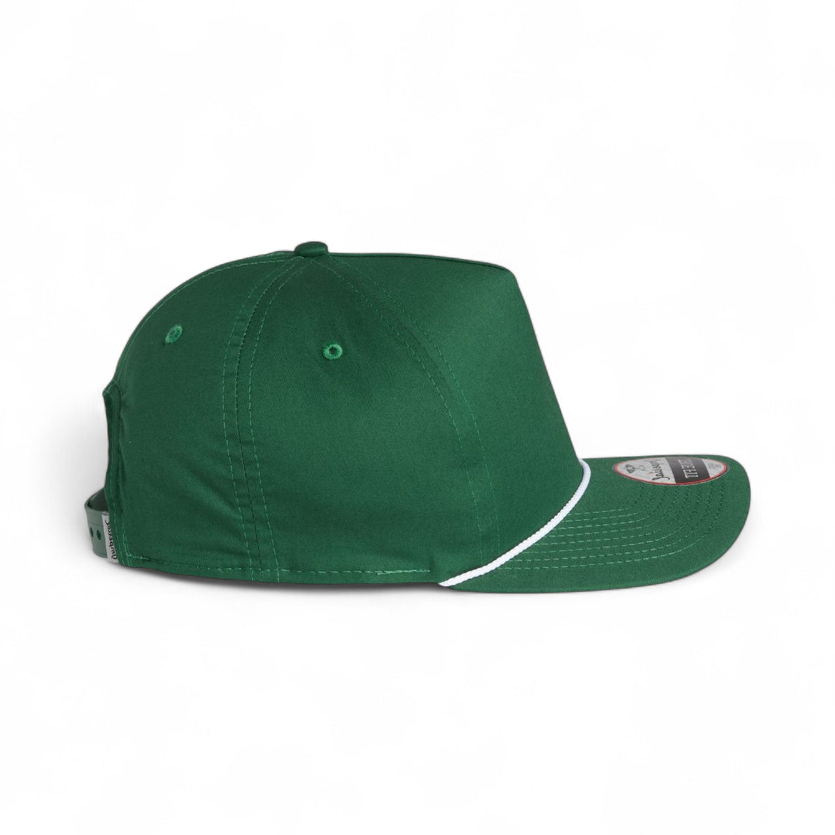 Right side view of Imperial 5056 custom hat in forest and white