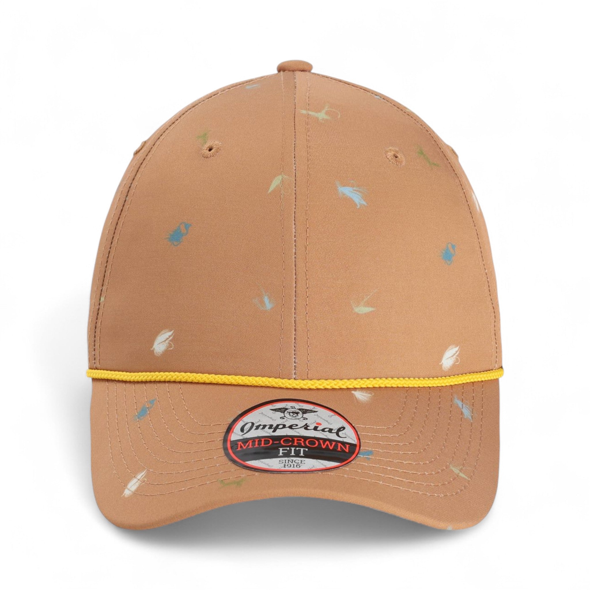 Front view of Imperial 5058 custom hat in buckthorn brown
