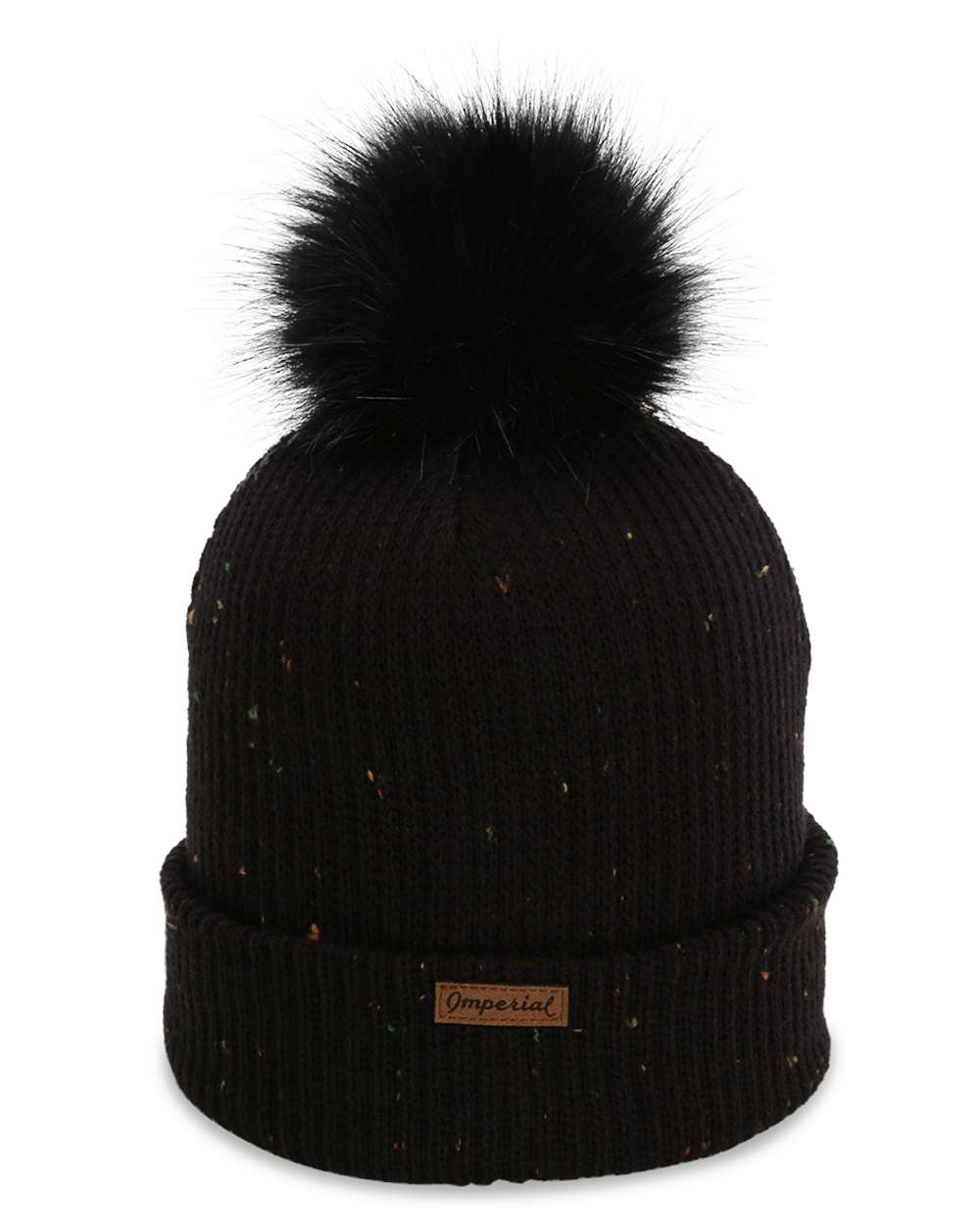 Back view of Imperial 6014 custom hat in black