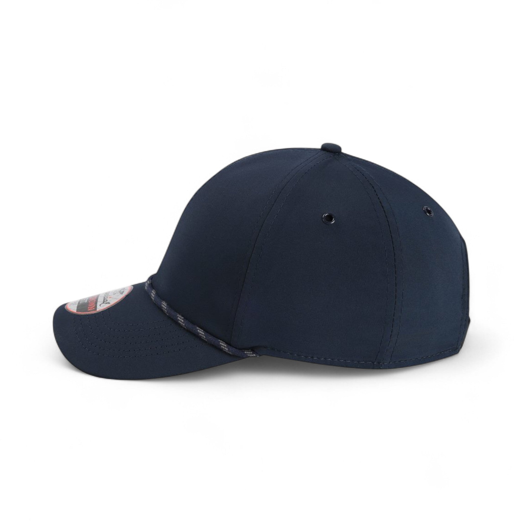 Left side view of Imperial 6054 custom hat in navy