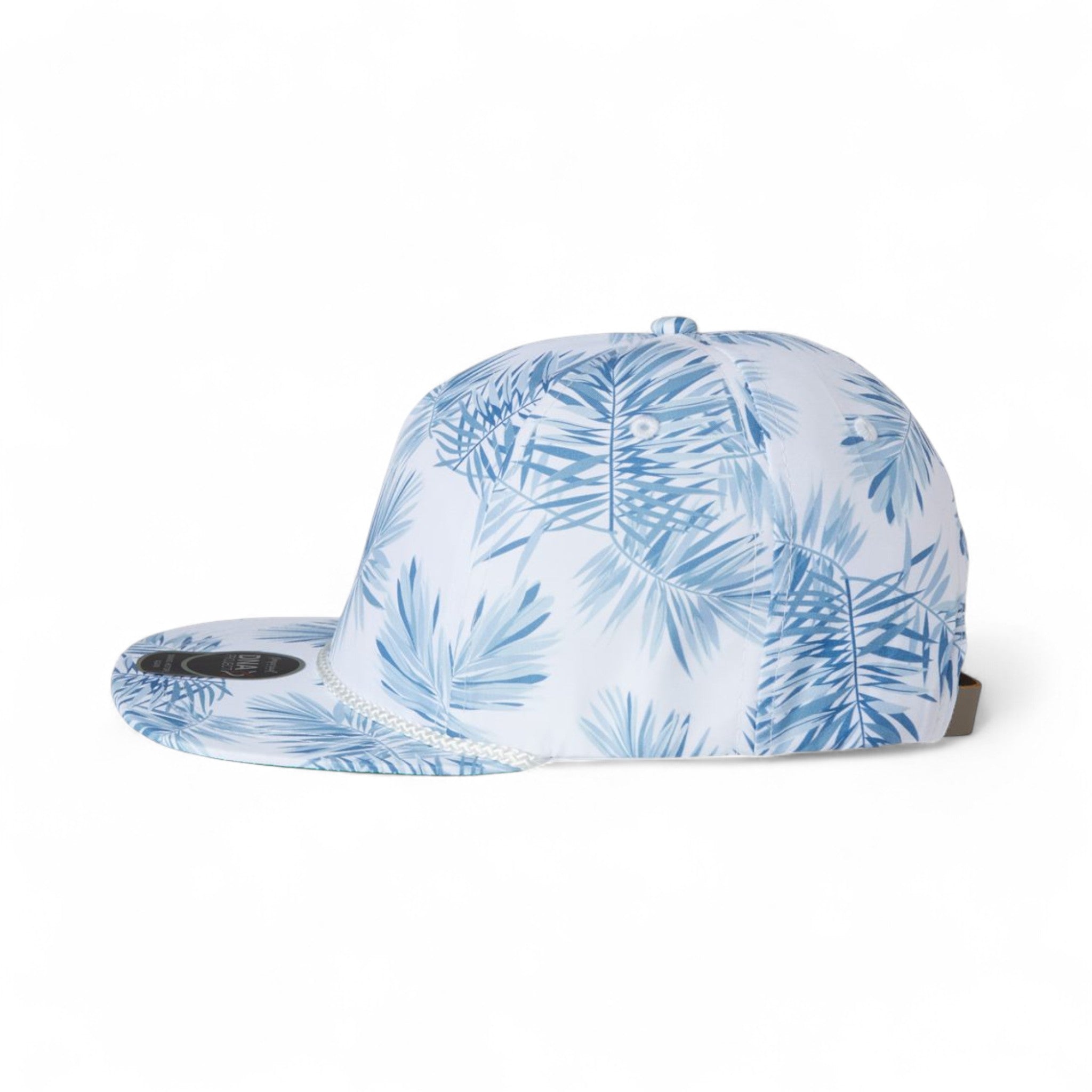 Left side view of Imperial DNA010 custom hat in floral mist