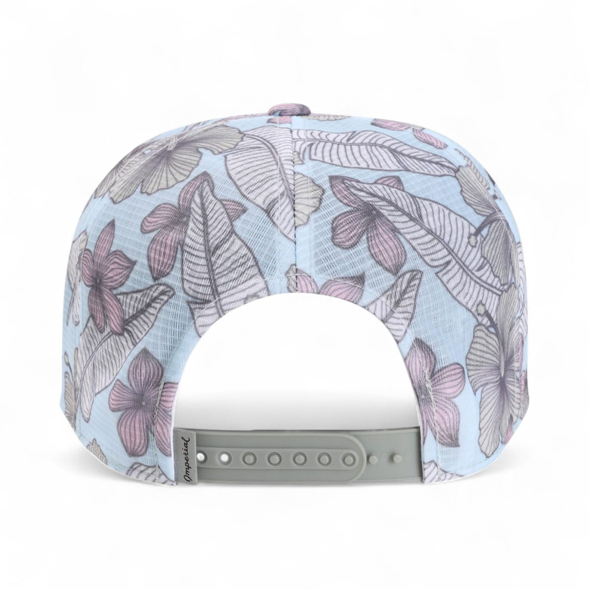 Back view of Imperial DNA012 custom hat in light blue