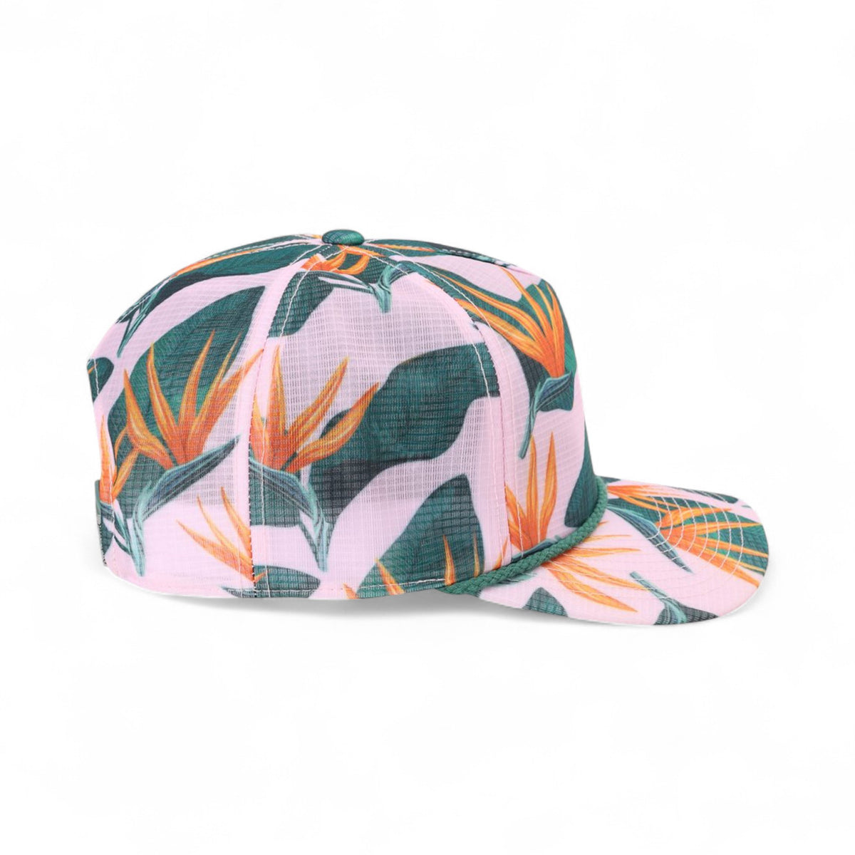 Right side view of Imperial DNA012 custom hat in light pink