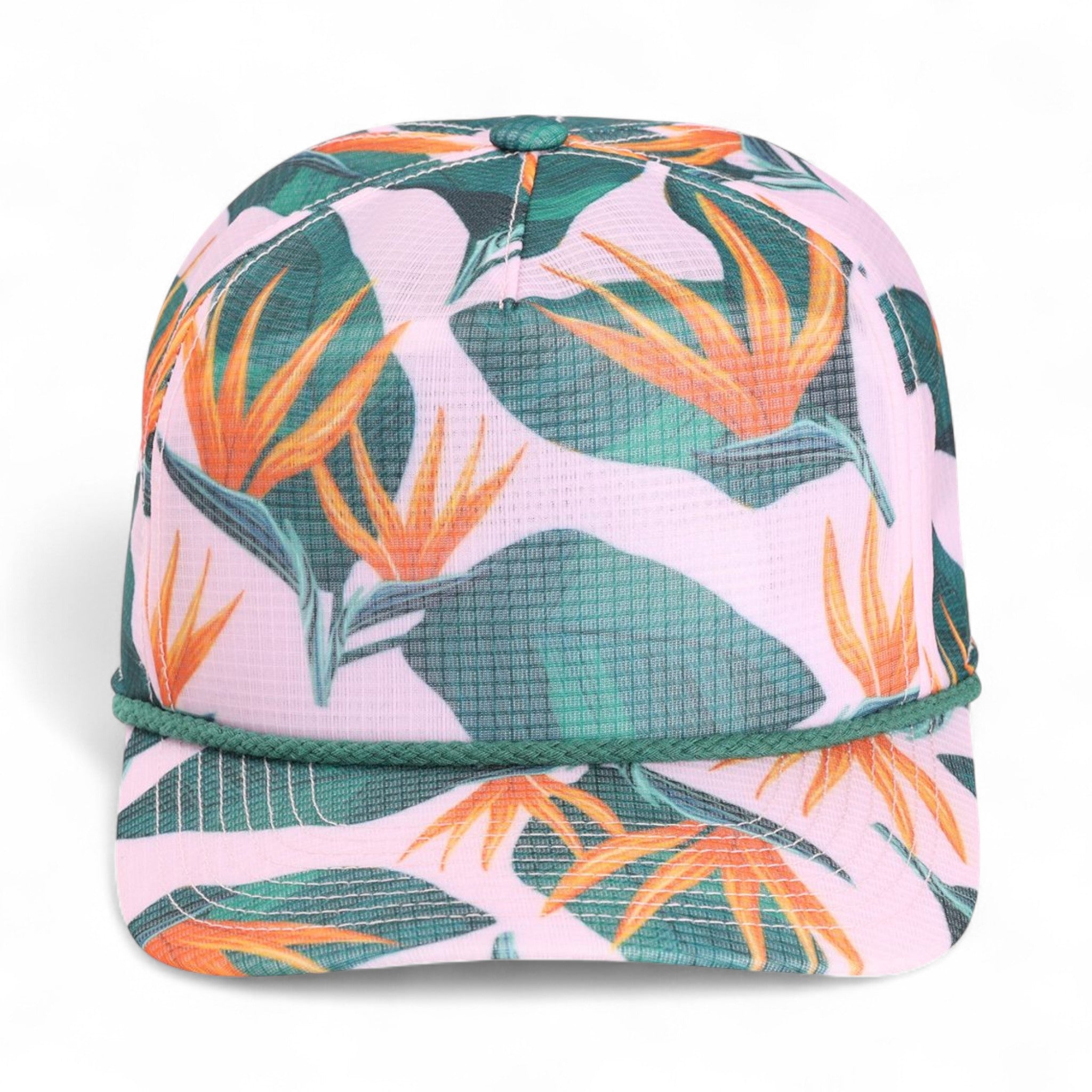 Front view of Imperial DNA012 custom hat in light pink