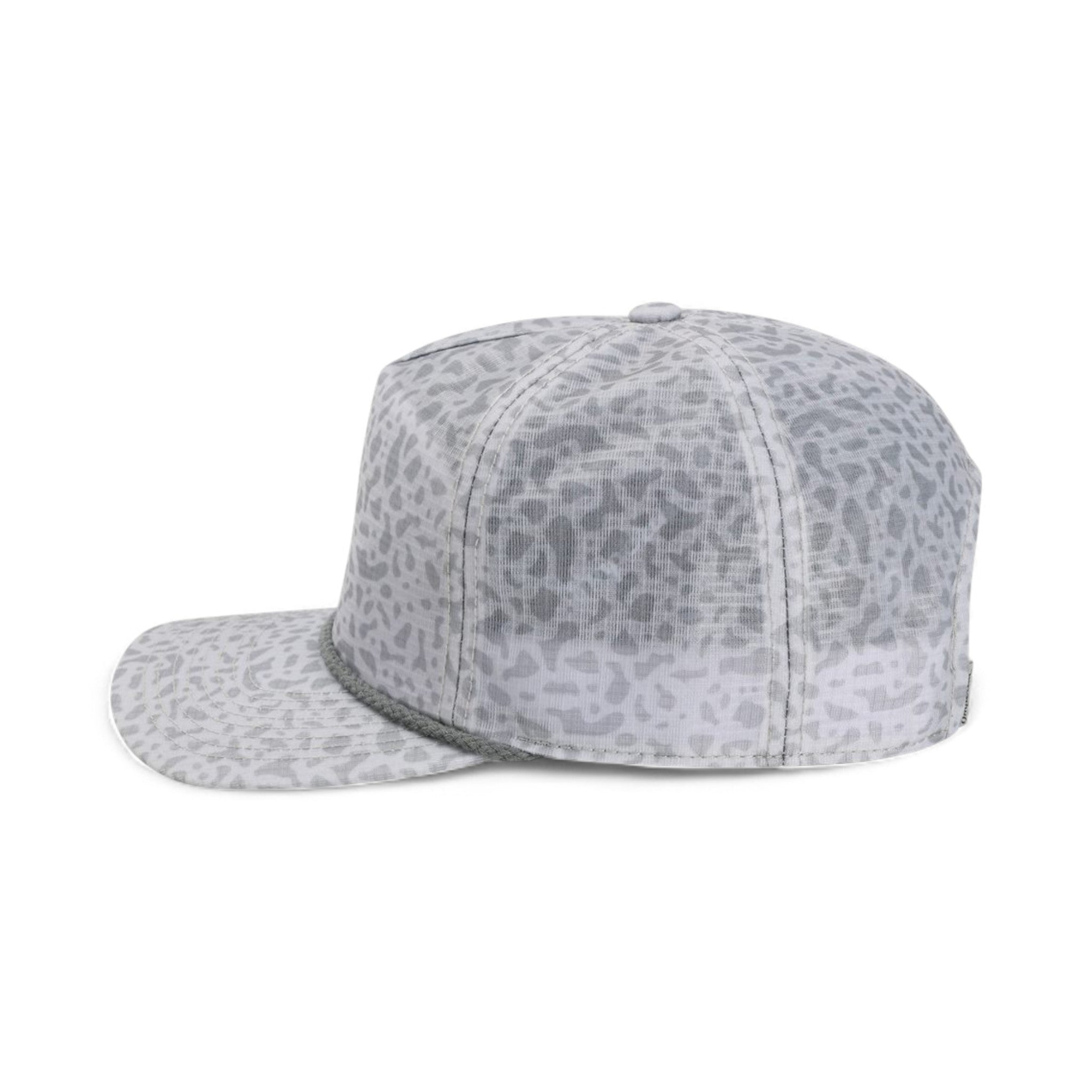 Left side view of Imperial DNA012 custom hat in trout grey