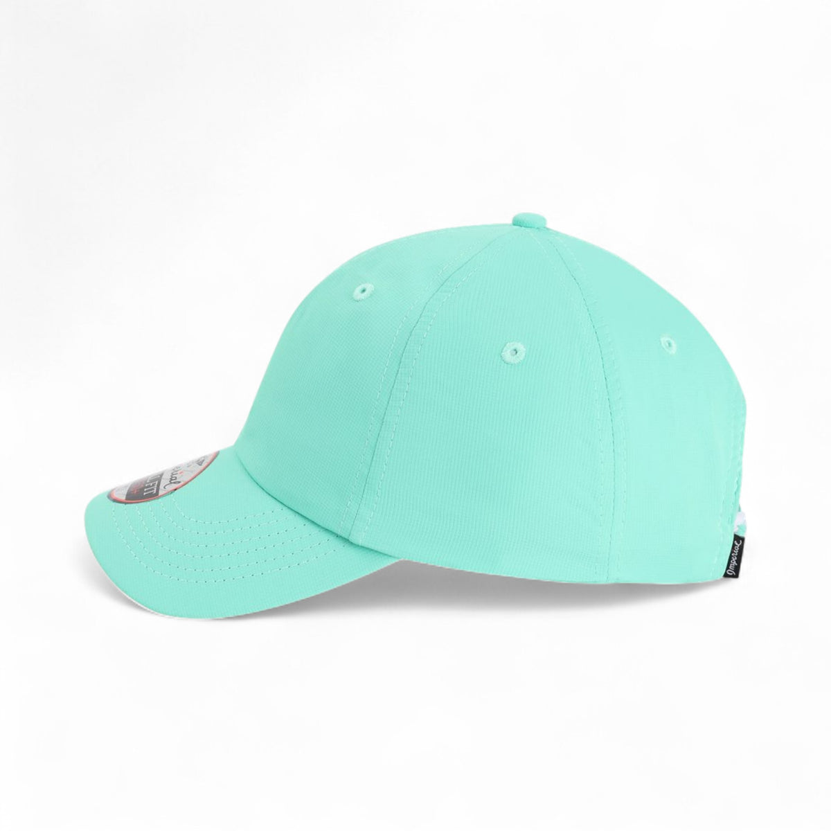 Left side view of Imperial L210P custom hat in aqua