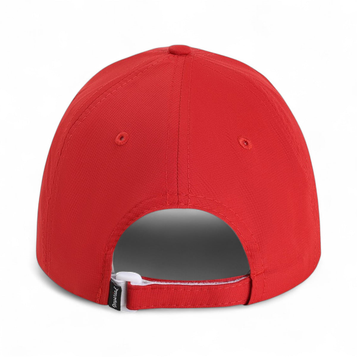 Back view of Imperial L210P custom hat in cardinal