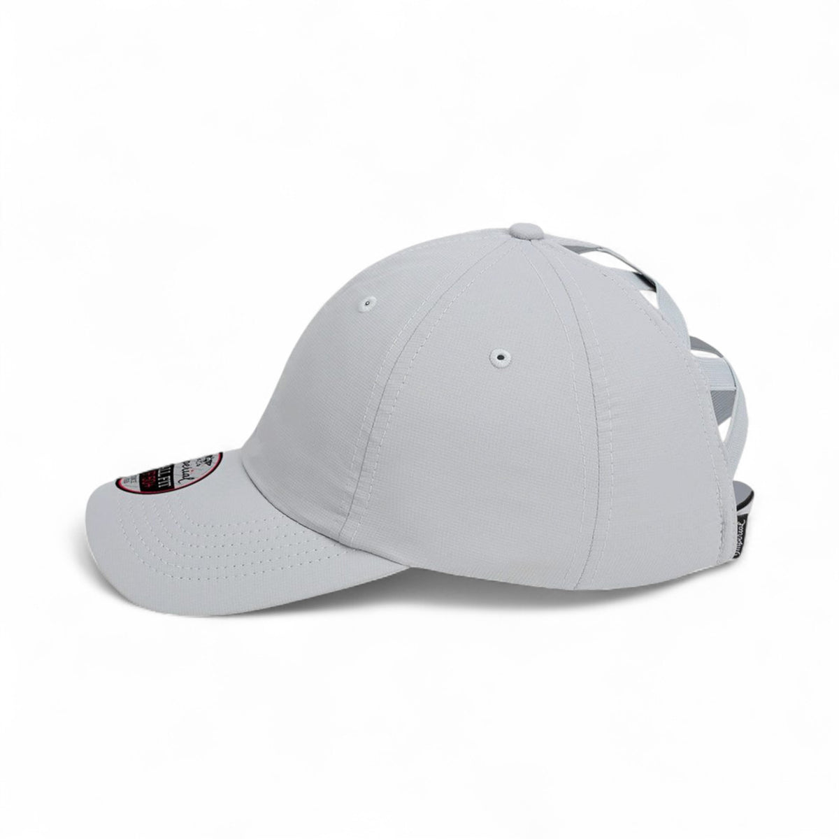 Left side view of Imperial L338 custom hat in fog