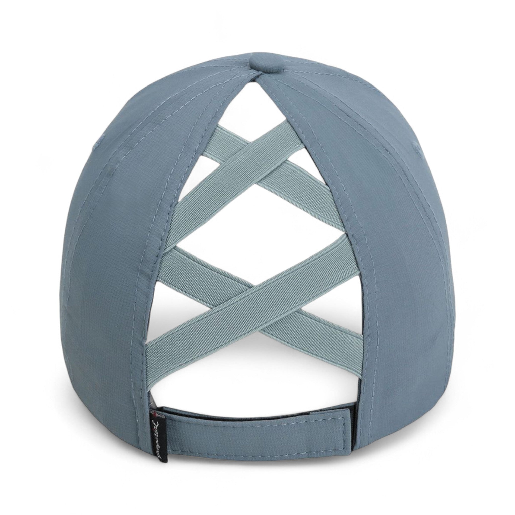 Back view of Imperial L338 custom hat in breaker blue