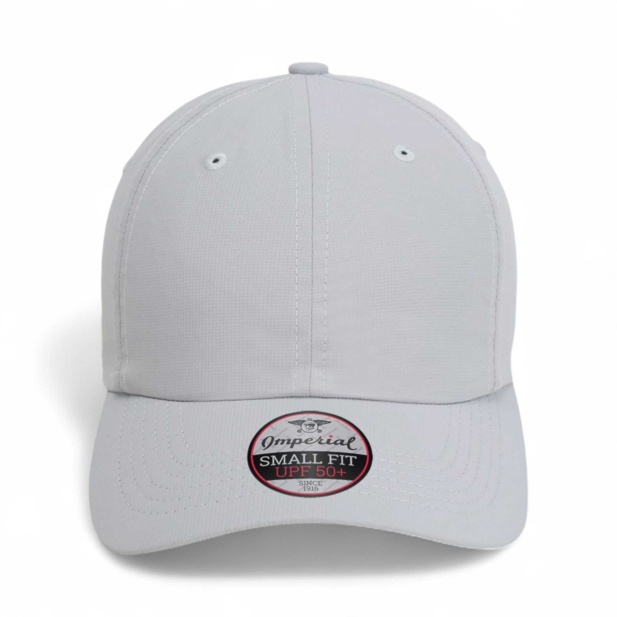 Front view of Imperial L338 custom hat in fog