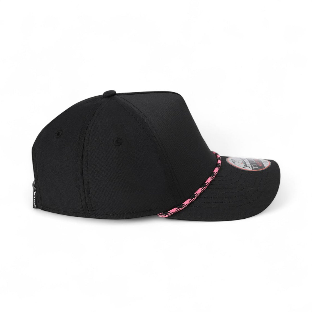 Right side view of Imperial L5059 custom hat in black