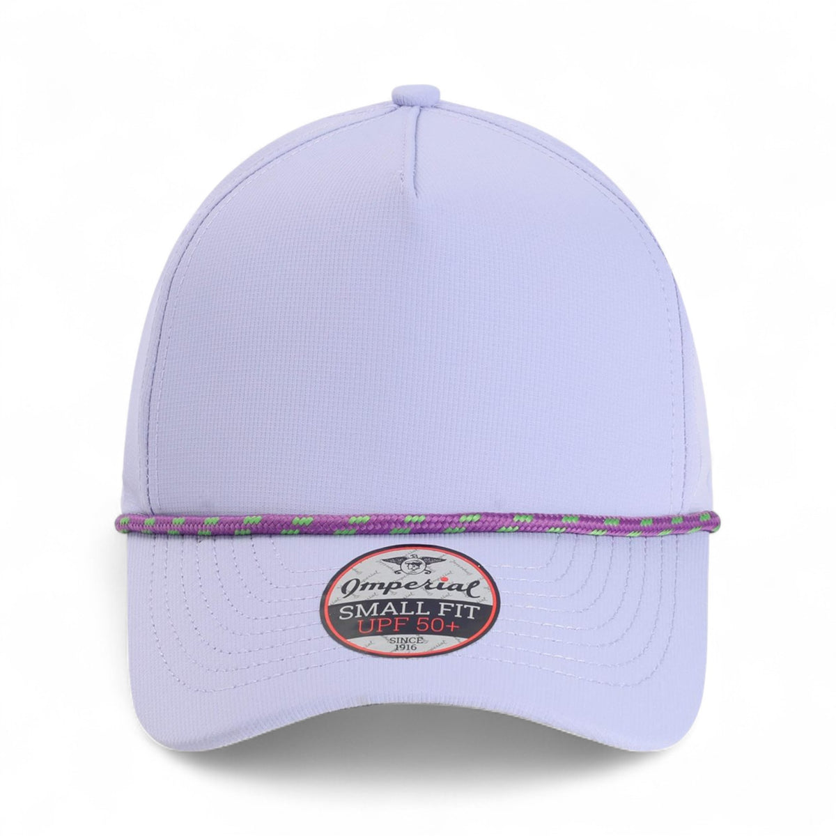 Front view of Imperial L5059 custom hat in lavender