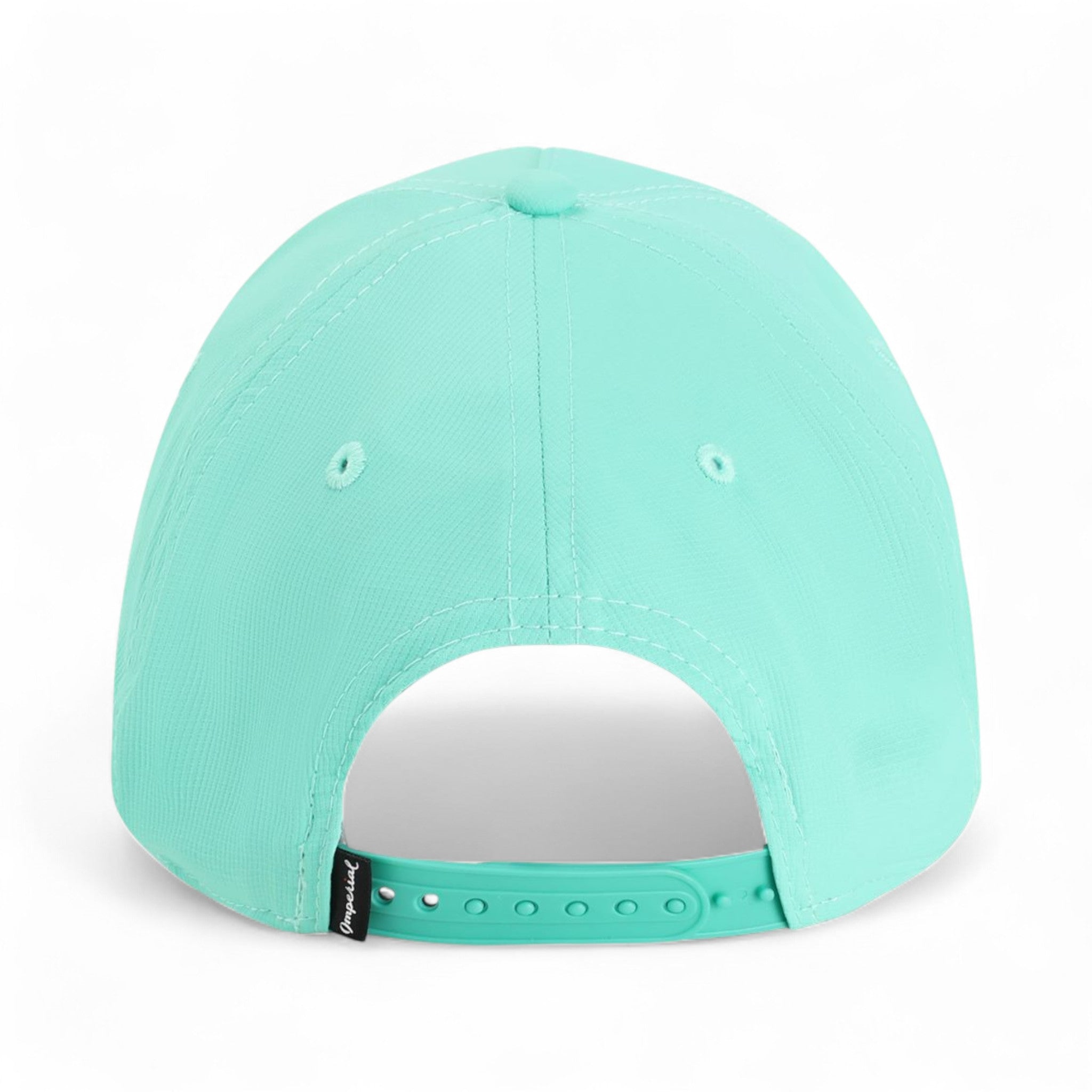 Back view of Imperial L5059 custom hat in aqua