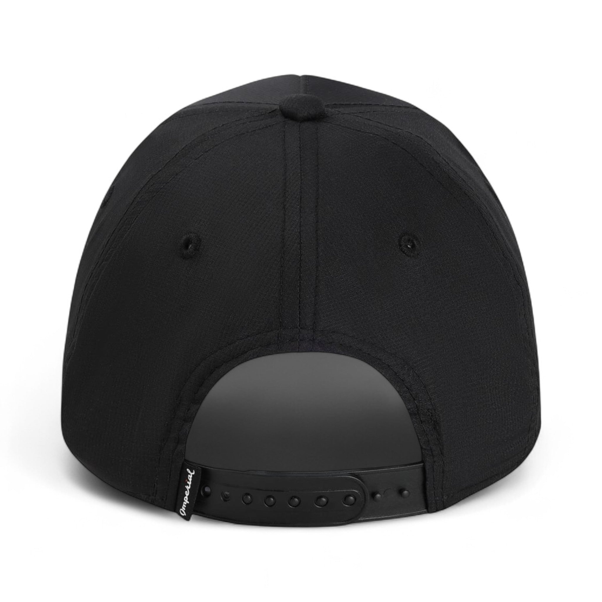 Back view of Imperial L5059 custom hat in black