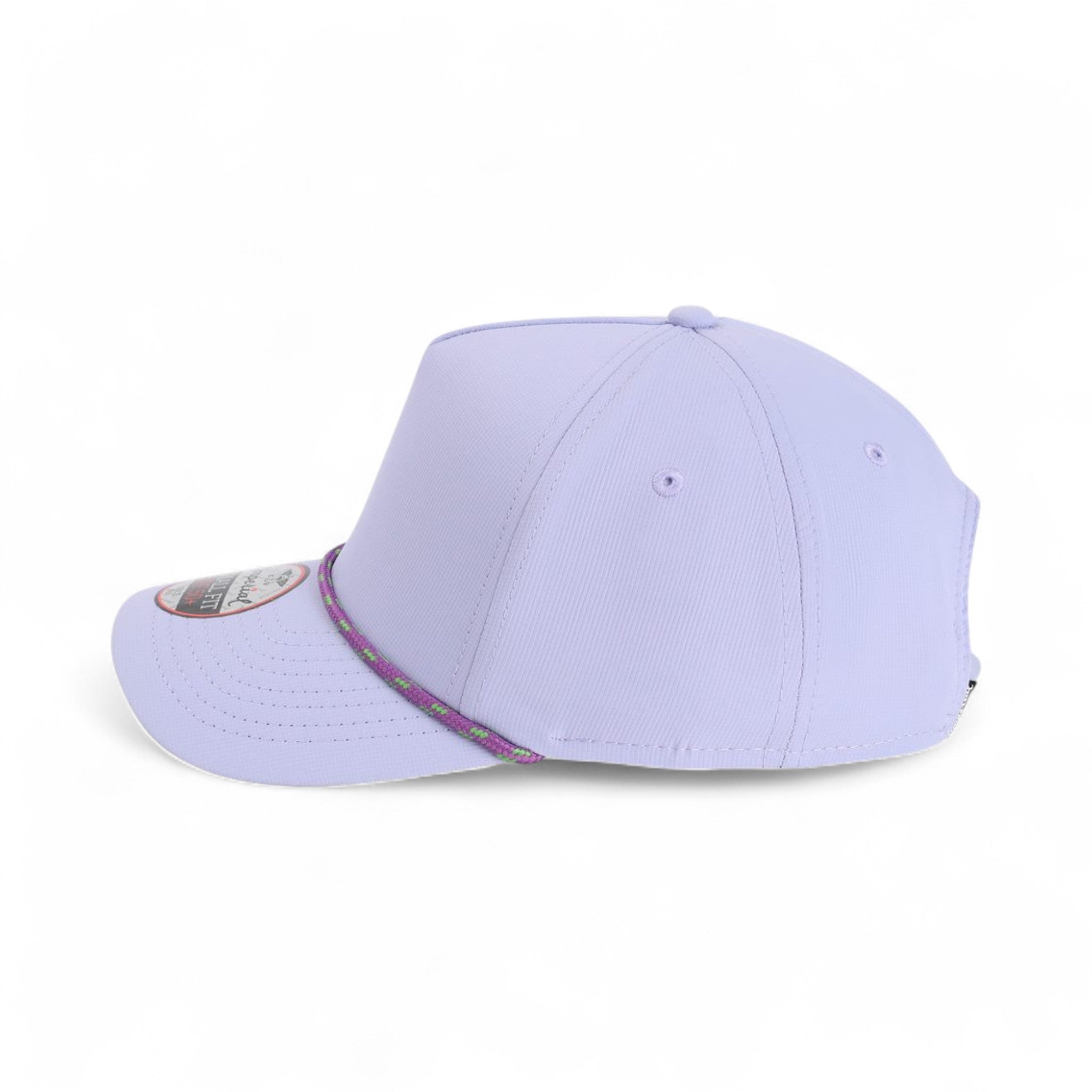 Left side view of Imperial L5059 custom hat in lavender