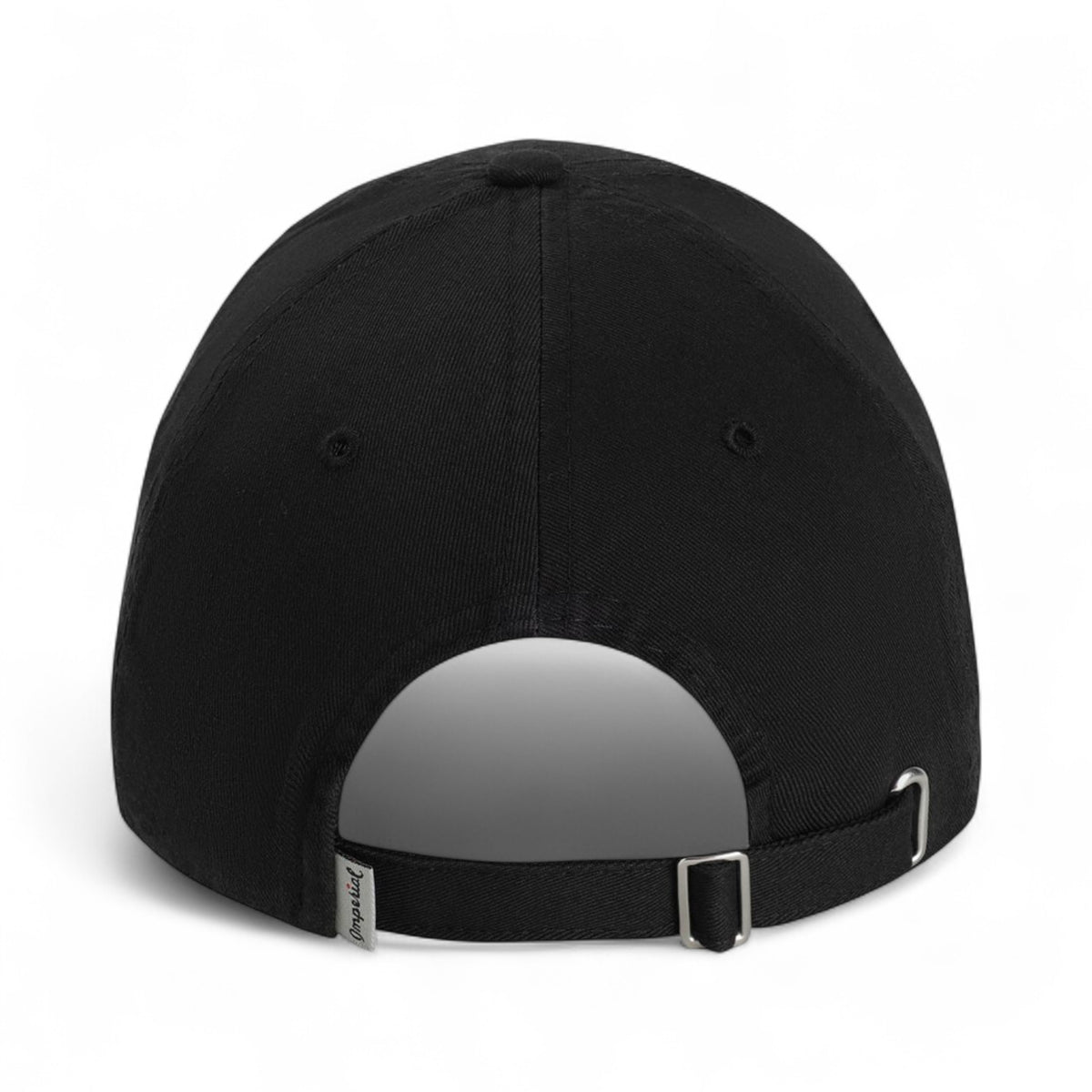 Back view of Imperial X210B custom hat in black