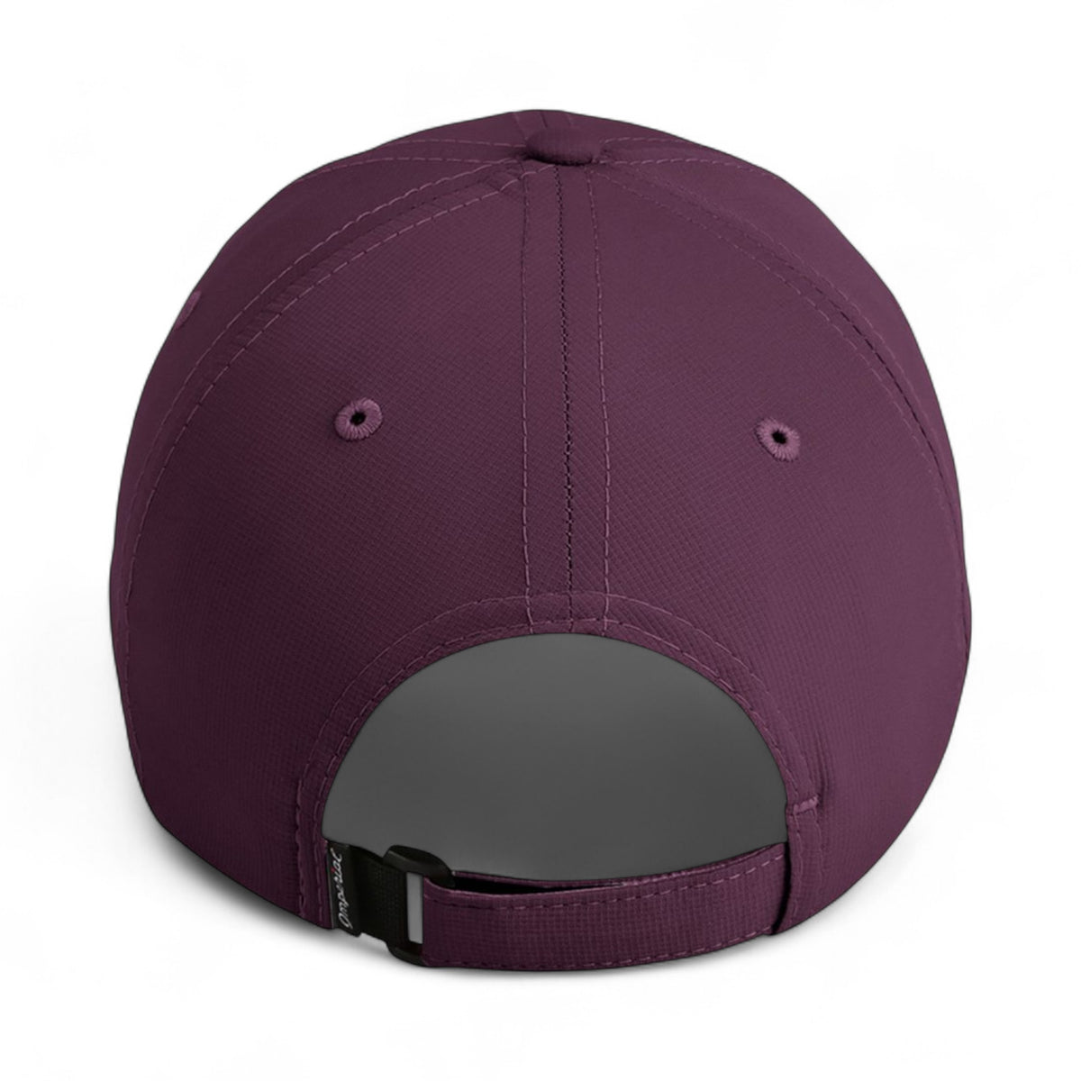 Back view of Imperial X210P custom hat in aubergine