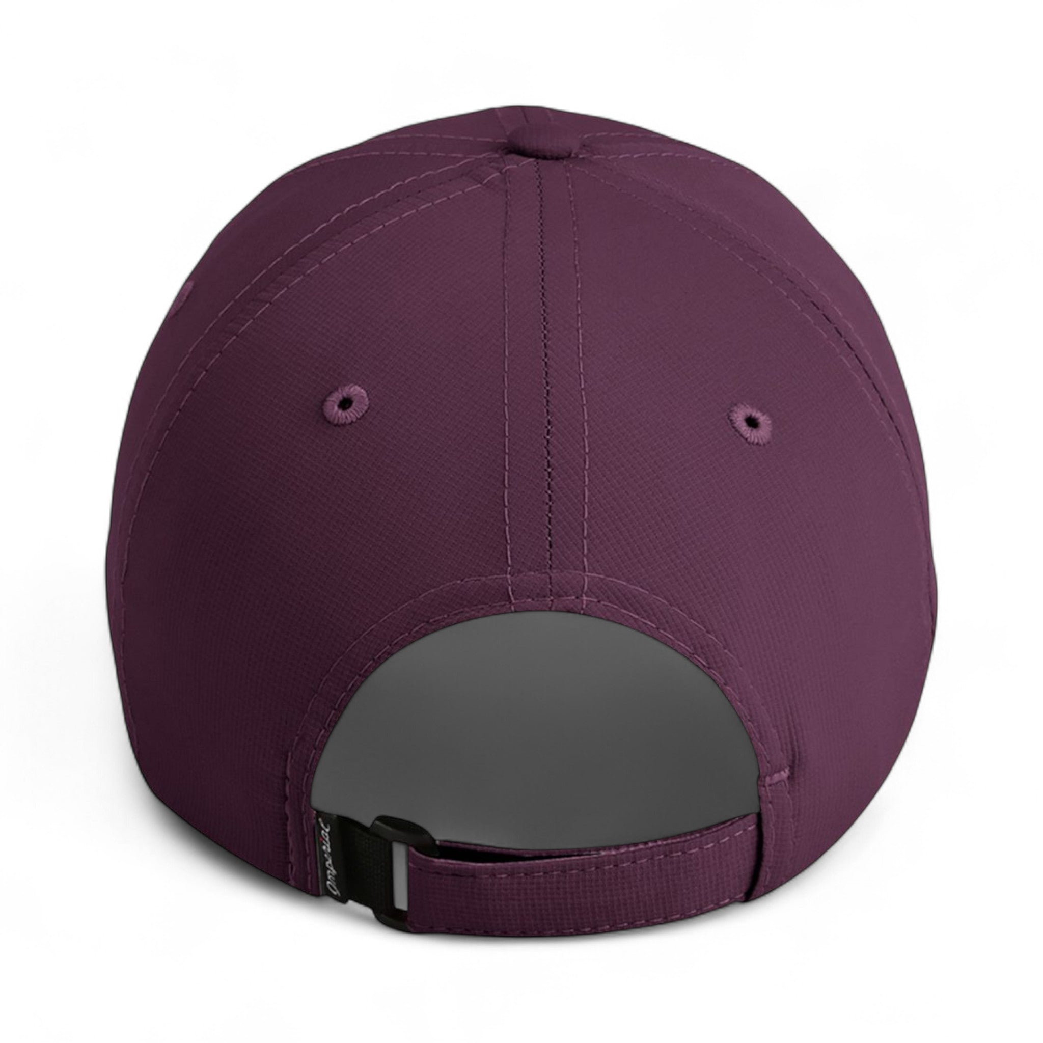 Back view of Imperial X210P custom hat in aubergine