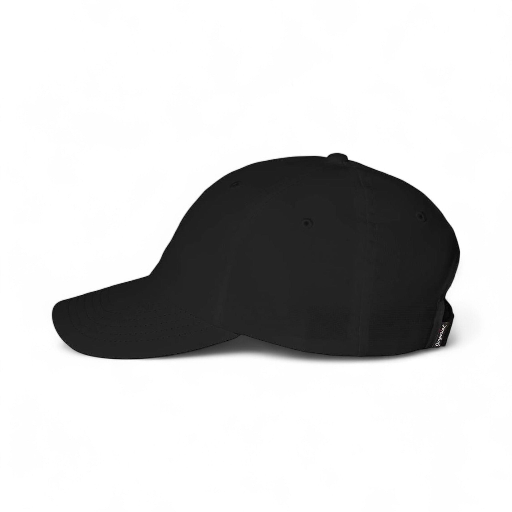 Left side view of Imperial X210P custom hat in black
