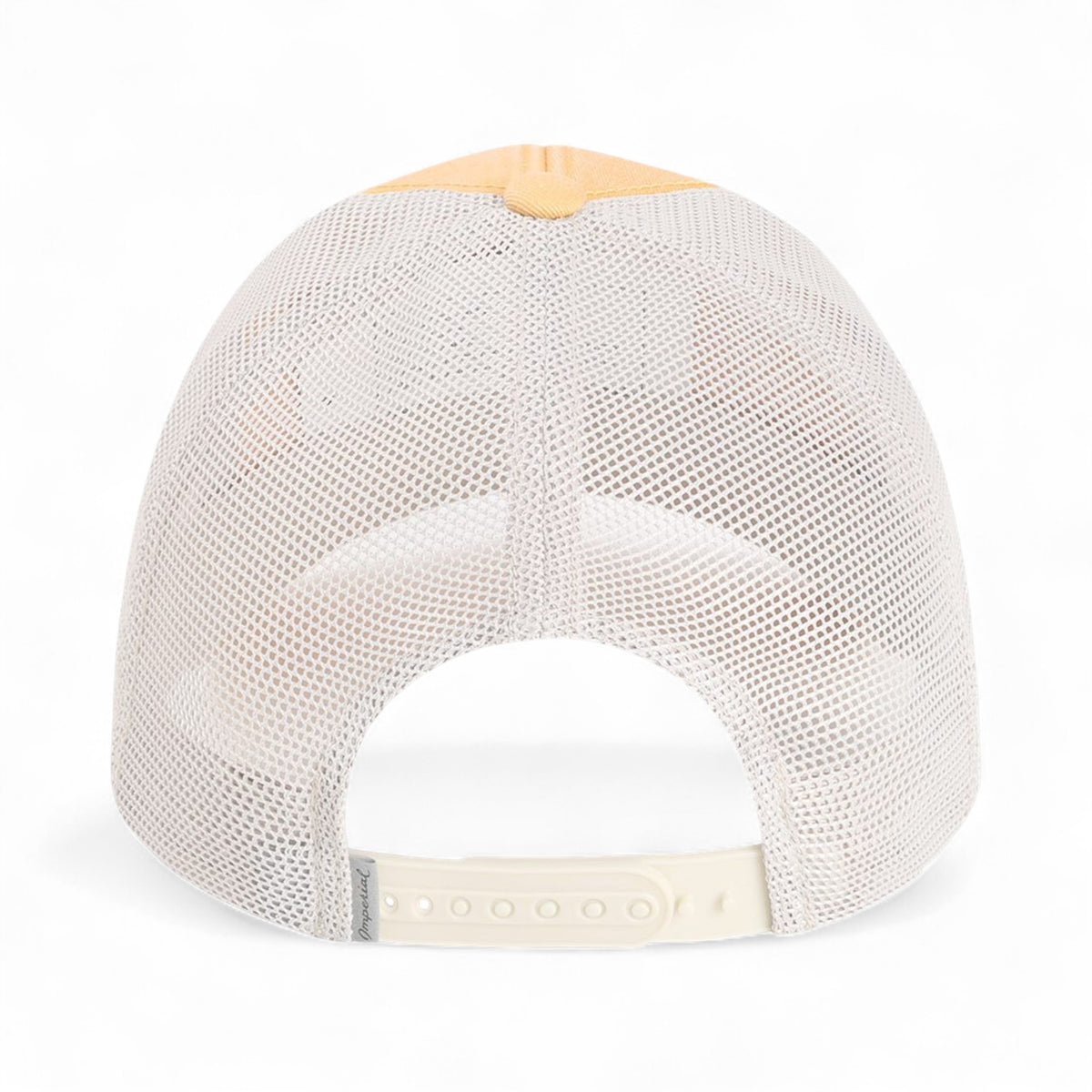 Back view of Imperial X240M custom hat in apricot and stone