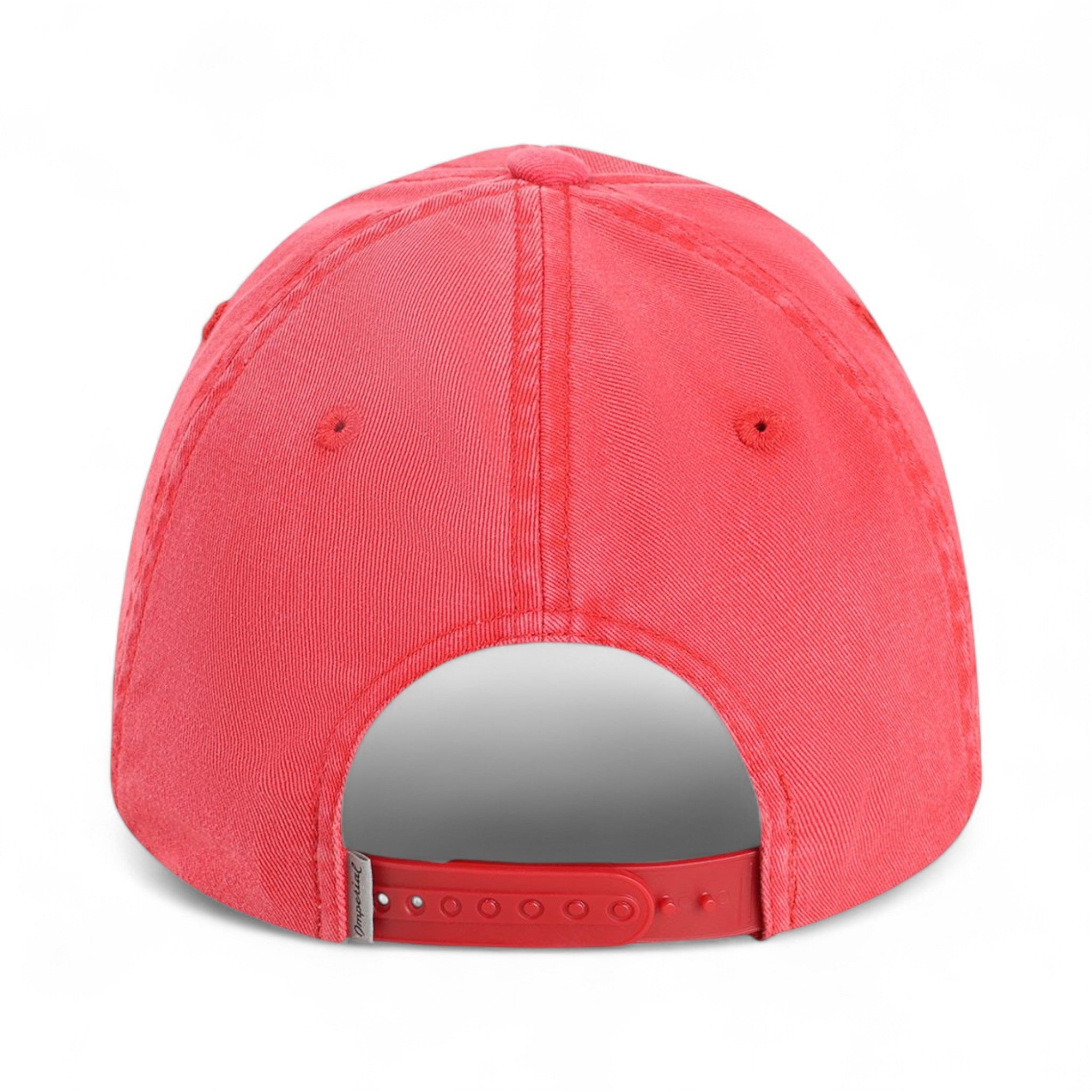 Back view of Imperial X240 custom hat in nantucket red