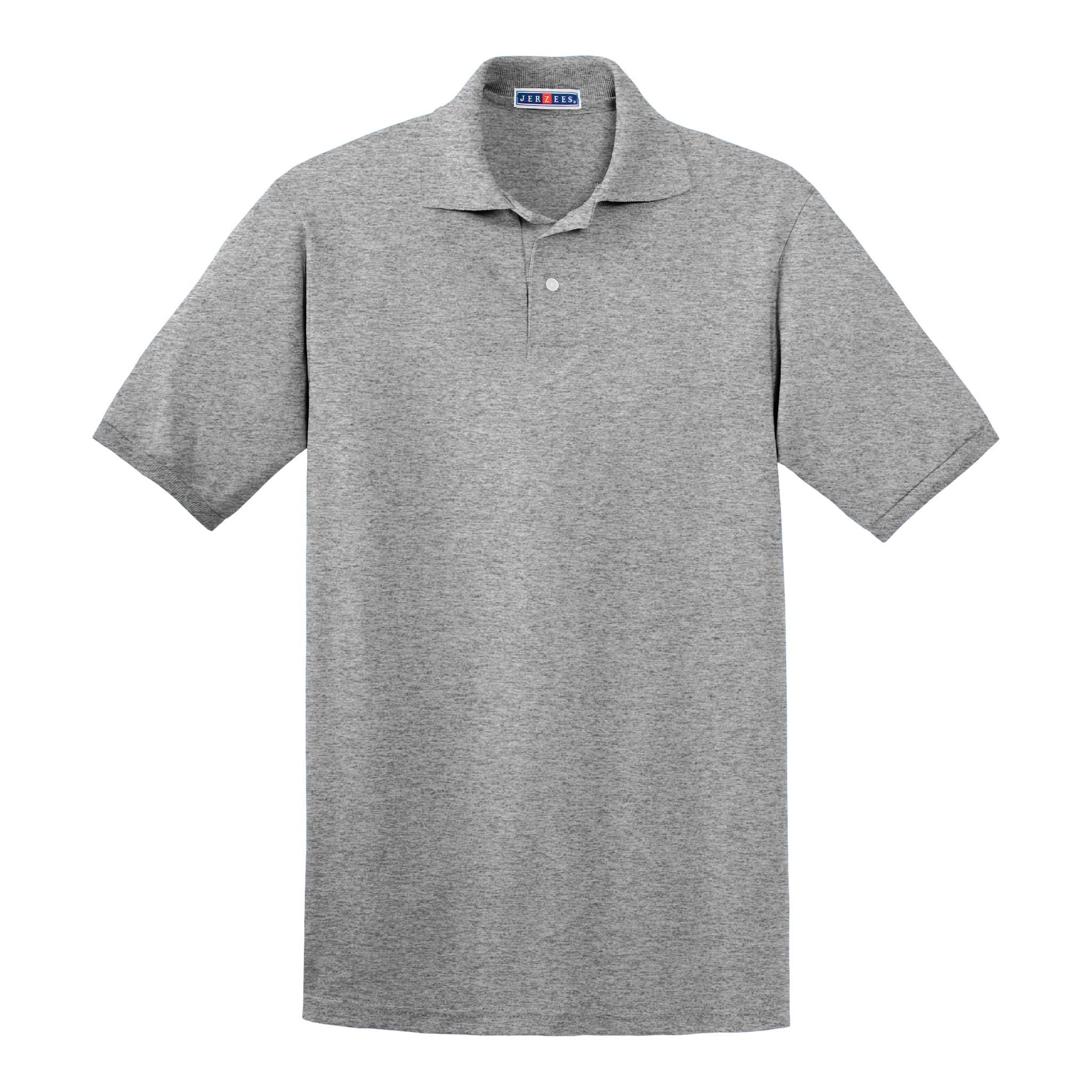 Jerzees 437R custom polo in oxford, front view