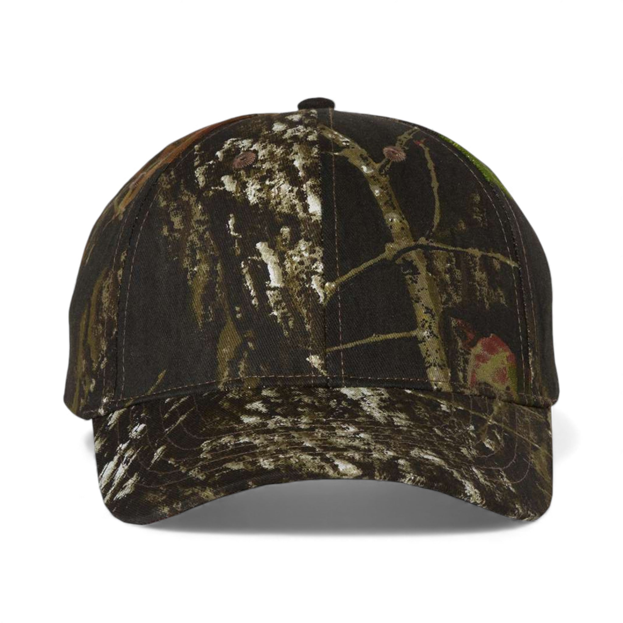 Front view of Kati LC10 custom hat in mossy oak new breakup - mo15