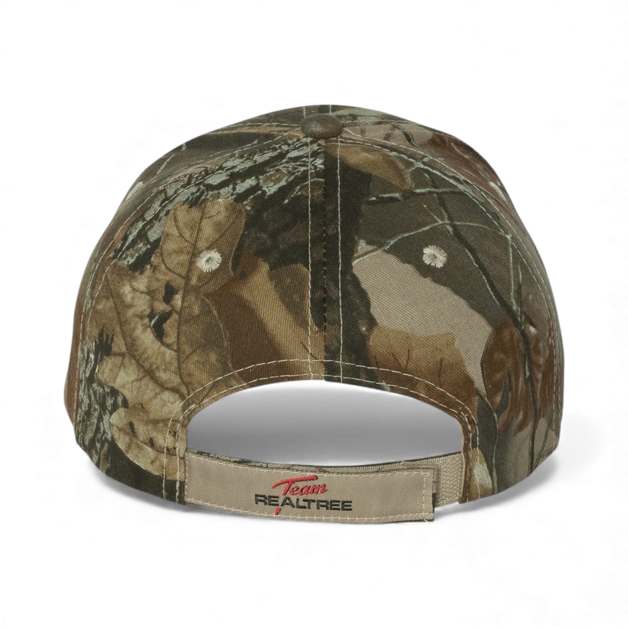 Back view of Kati LC15V custom hat in realtree hardwood hd