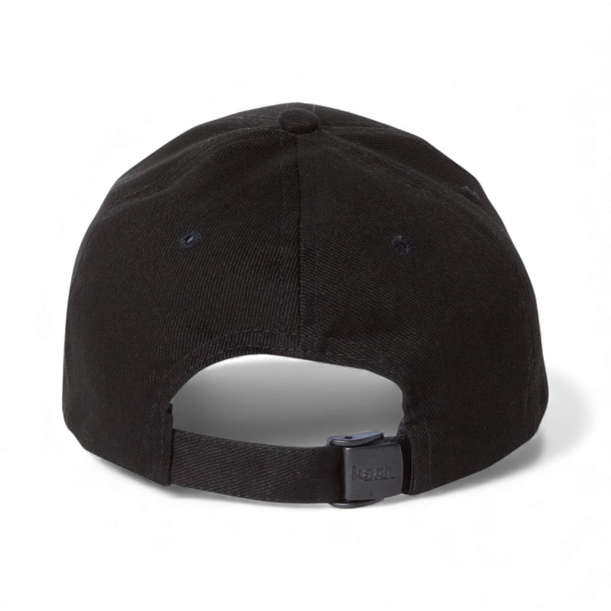 Back view of Kati LC25 custom hat in black and realtree ap